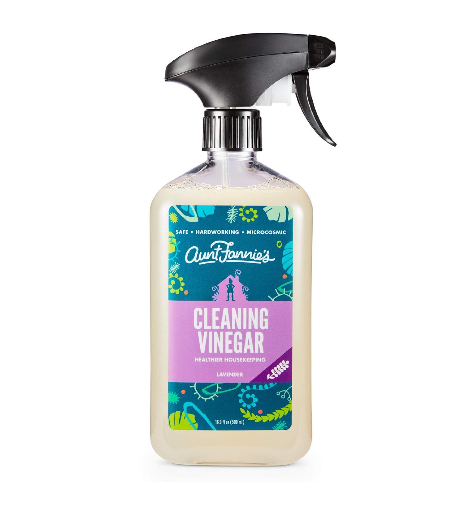 Aunt Fannie's Lavender All-Purpose Cleaning Vinegar - 16.9 fl oz (500 ml) | Natural, Effective, Eco-Friendly Cleaner - Buy Online on GoSupps.com