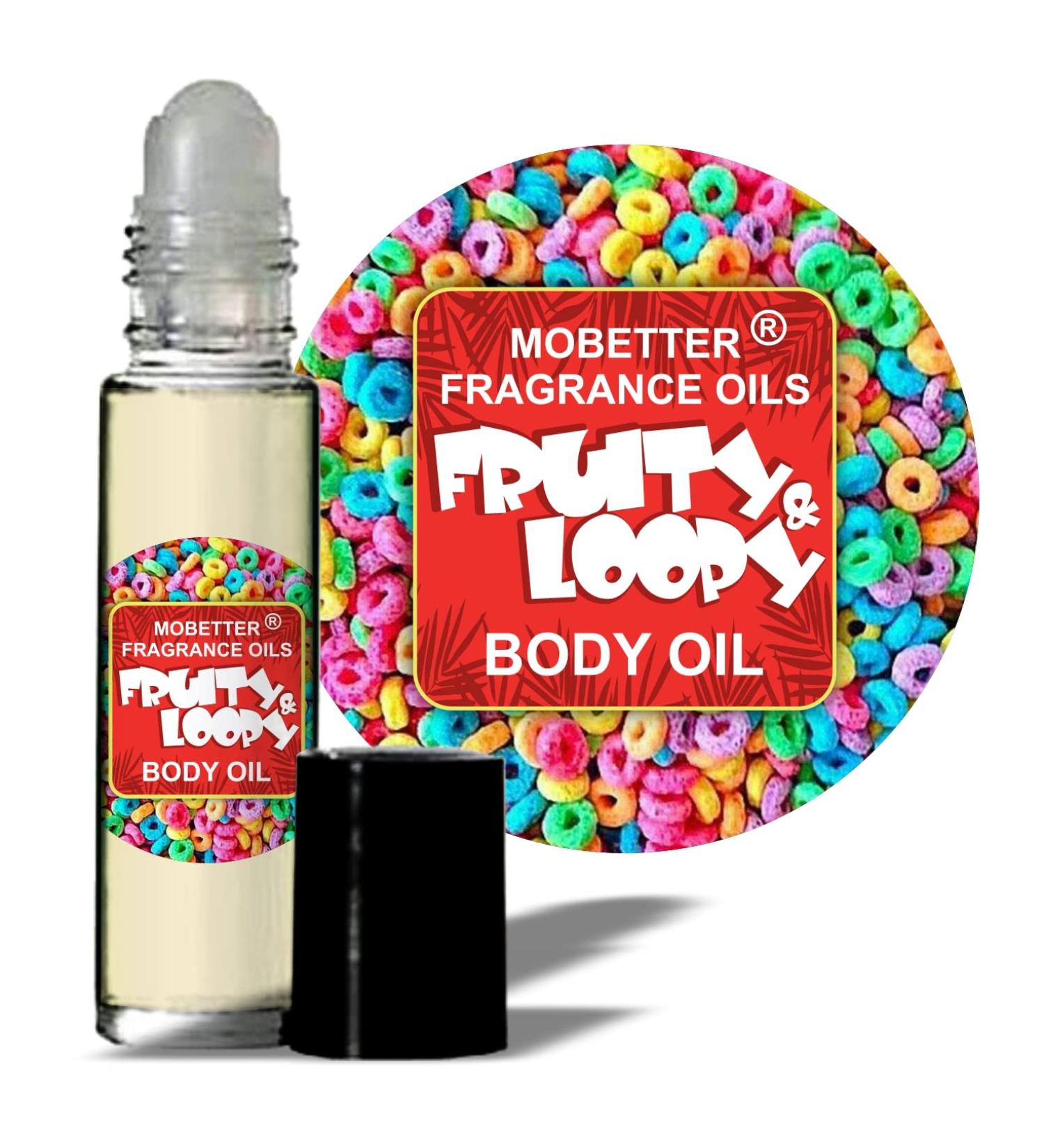 MOBETTER FRAGRANCE OILS Fruity & Loopy Perfume Fragrance Body Oil Unisex Fruity and Loopy 0.33 Fl Oz (Pack of 1)