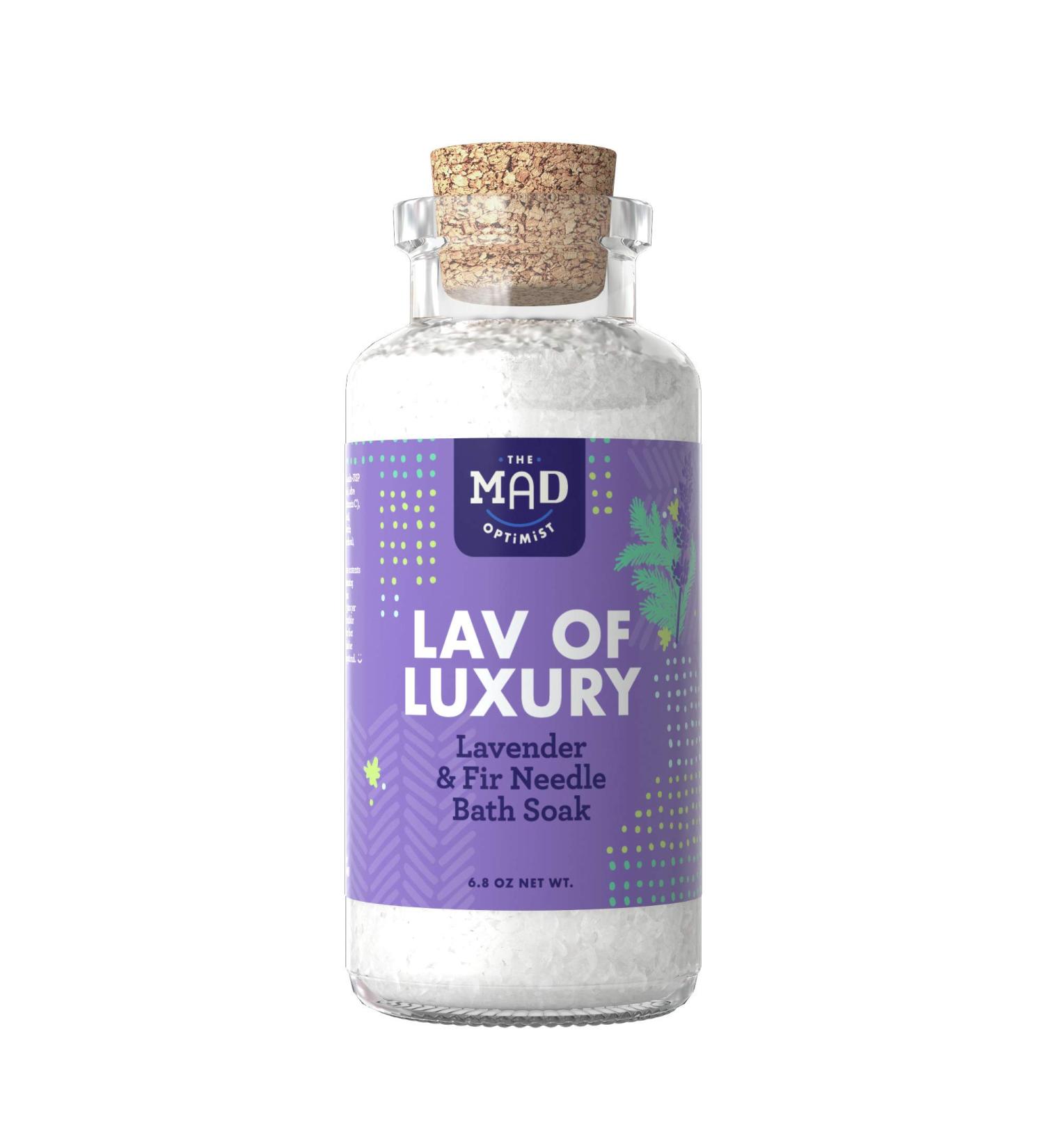 The Mad Optimist Lav of Luxury Bath Soak - Lavender & Fir Needle 6.8 oz - Buy Online on GoSupps.com