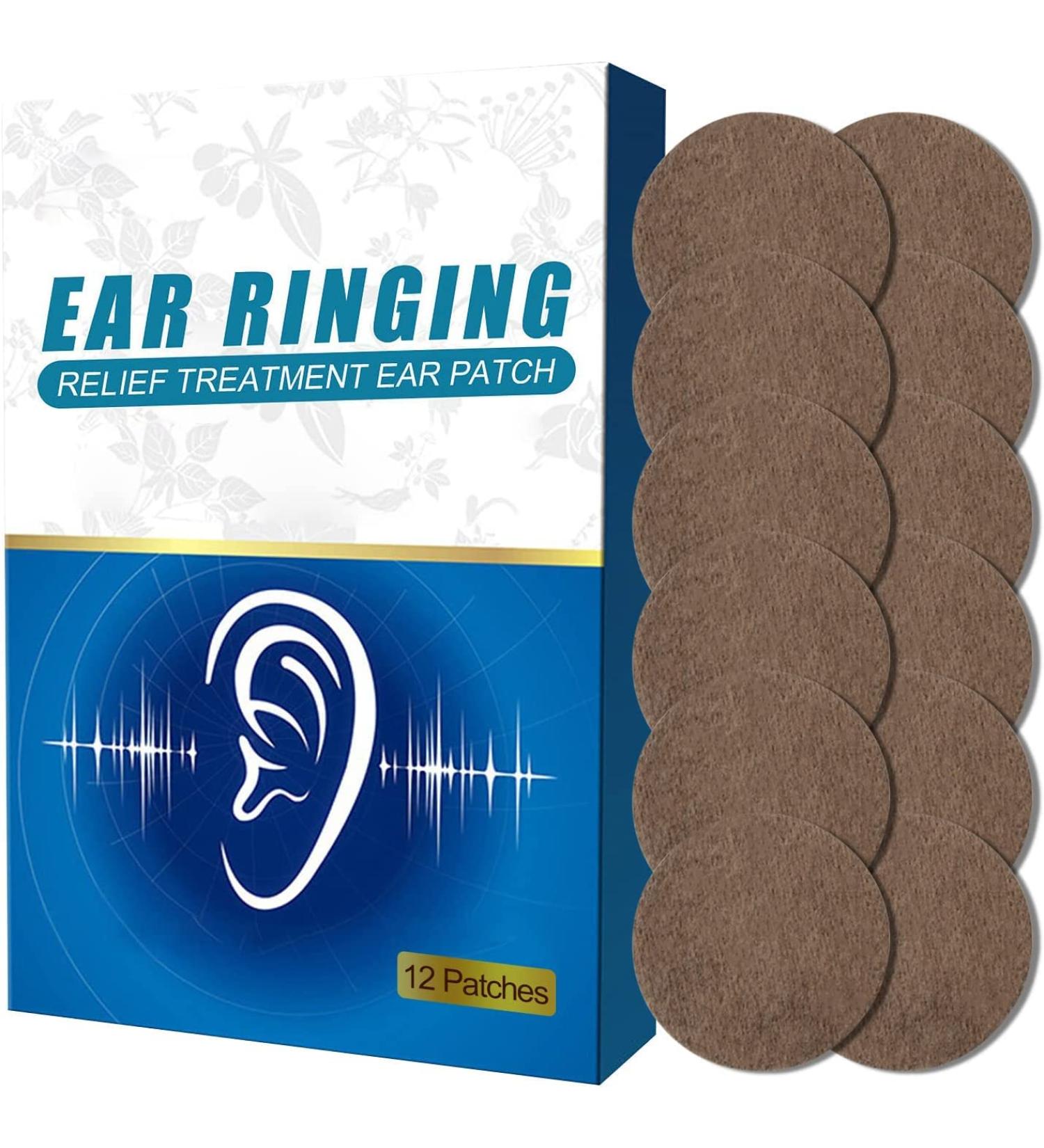 Tinnitus Relief Patches - Natural Herbal Treatment for Ringing Ears, Hearing Loss, and Ear Pain - 12 Patches - Buy Online on GoSupps.com