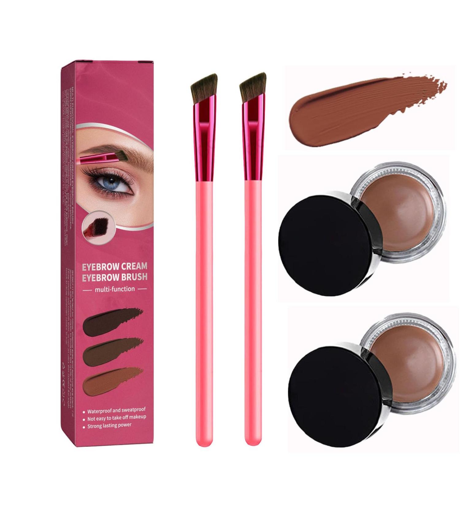 Anjoize 4-Tip Microblade Brow Pen Home Eyebrow Care Kit 4D Laminated (Light Brown*2) - Buy Online on GoSupps.com