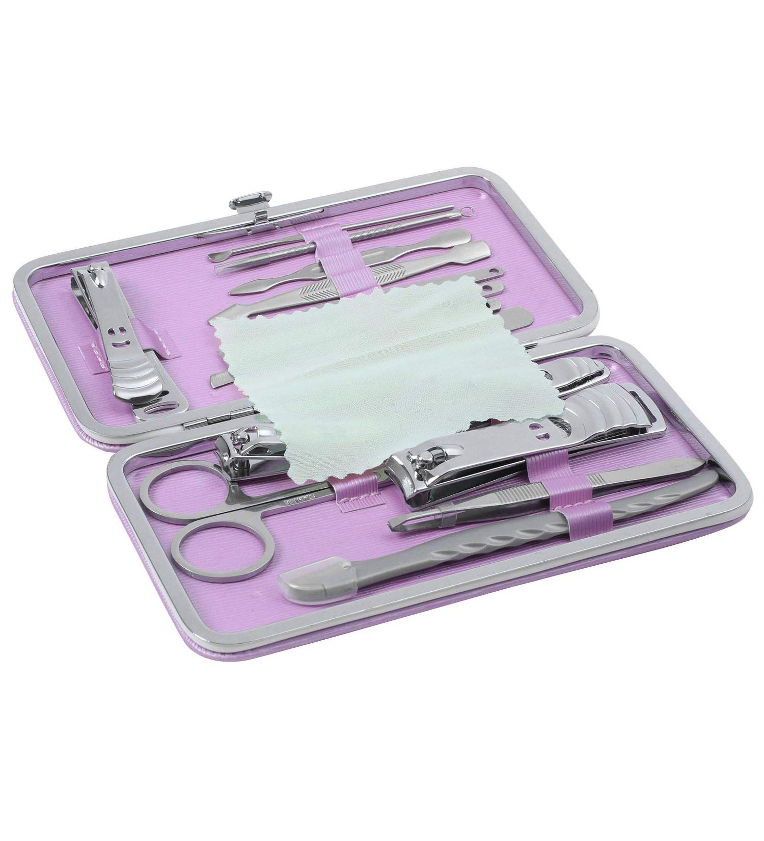 Gsrimgratoe Silver Stainless Steel Nail Clippers Cutter Trimmer Prep Kit Cleaners Manicure Pedicure Artede Nail Elegant Toe - Buy Online on GoSupps.com