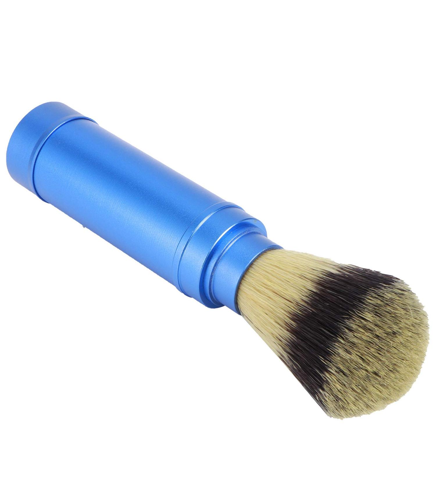 Premium Men's Travel Shaving Brush | Comfortable Handle & Easy Operation for Effortless Shaving - Buy Online on GoSupps.com