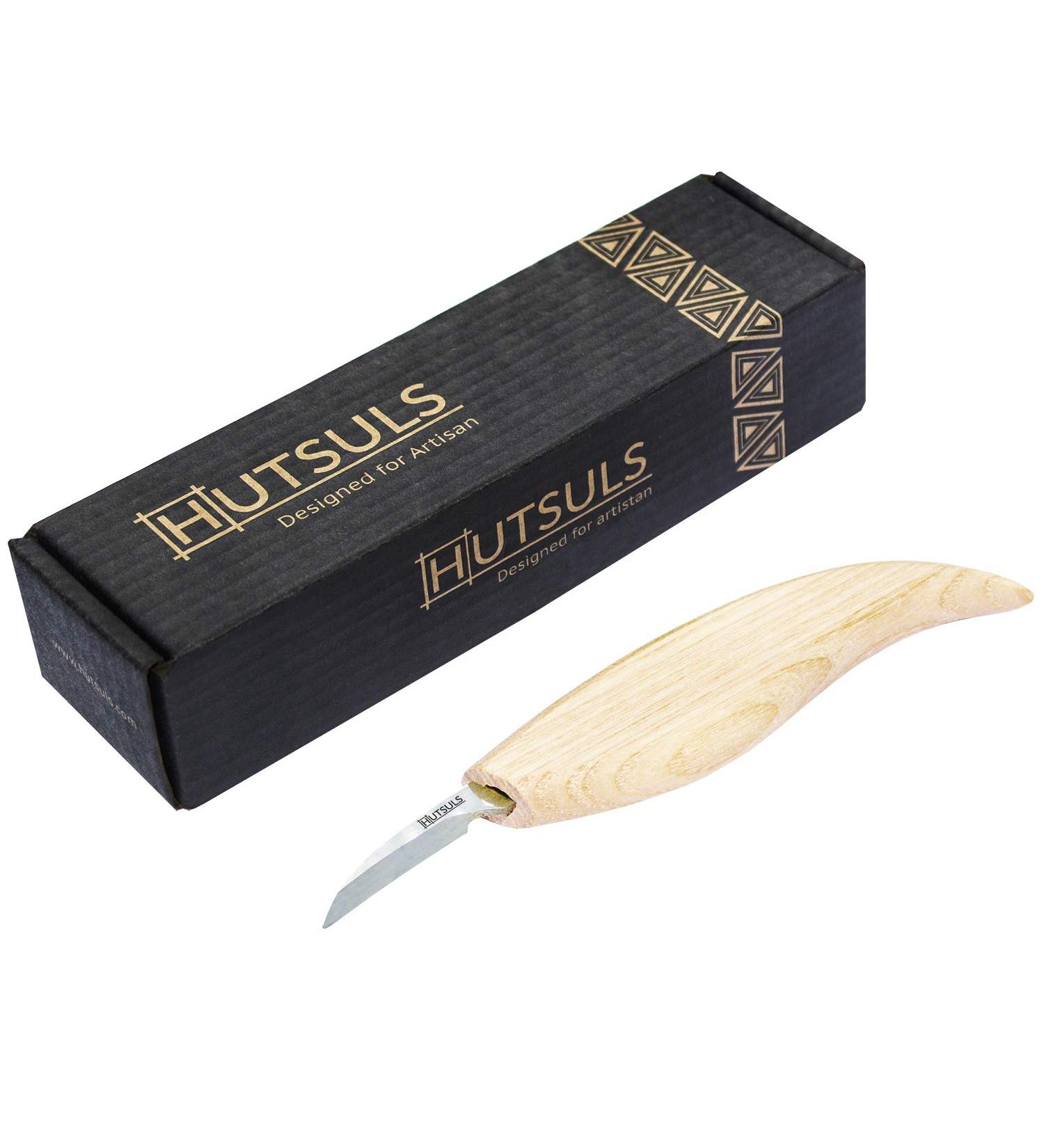 Hutsuls Chip Carving Knife for Beginners - Razor Sharp Wood Detail Knife in Gift Box - Whittling Tool for Adults & Kids (6.1in) - Buy Online on GoSupps.com