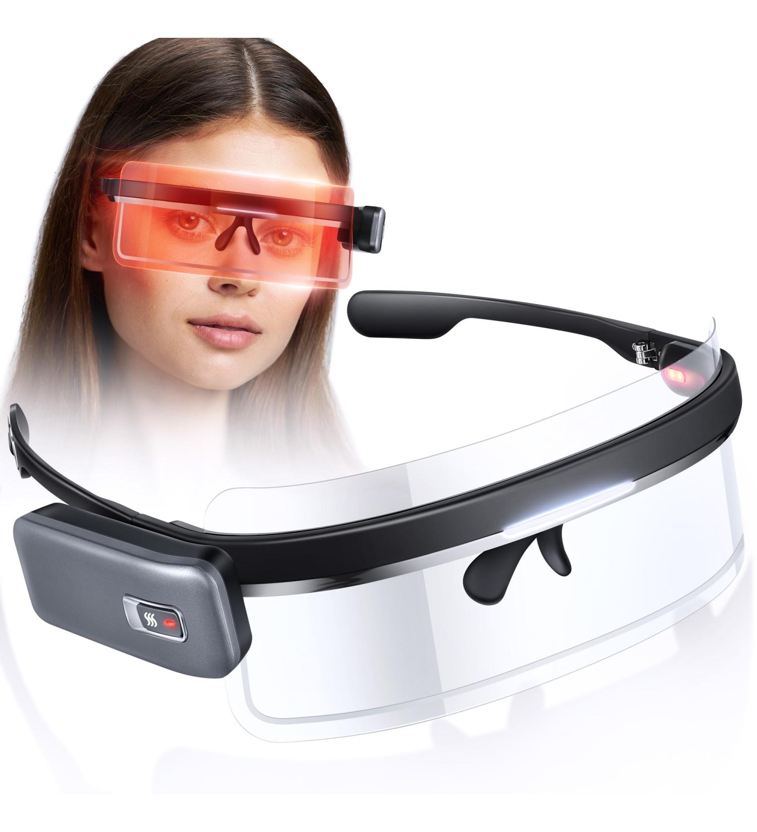 Buy Hiboom Heated Eye Mask - Infrared Graphene Therapy for Dry Eyes Cordless Electric Eye Mask for Men & Women | Eye Fatigue Sinus Relief & Blepharitis - Buy Online on GoSupps.com
