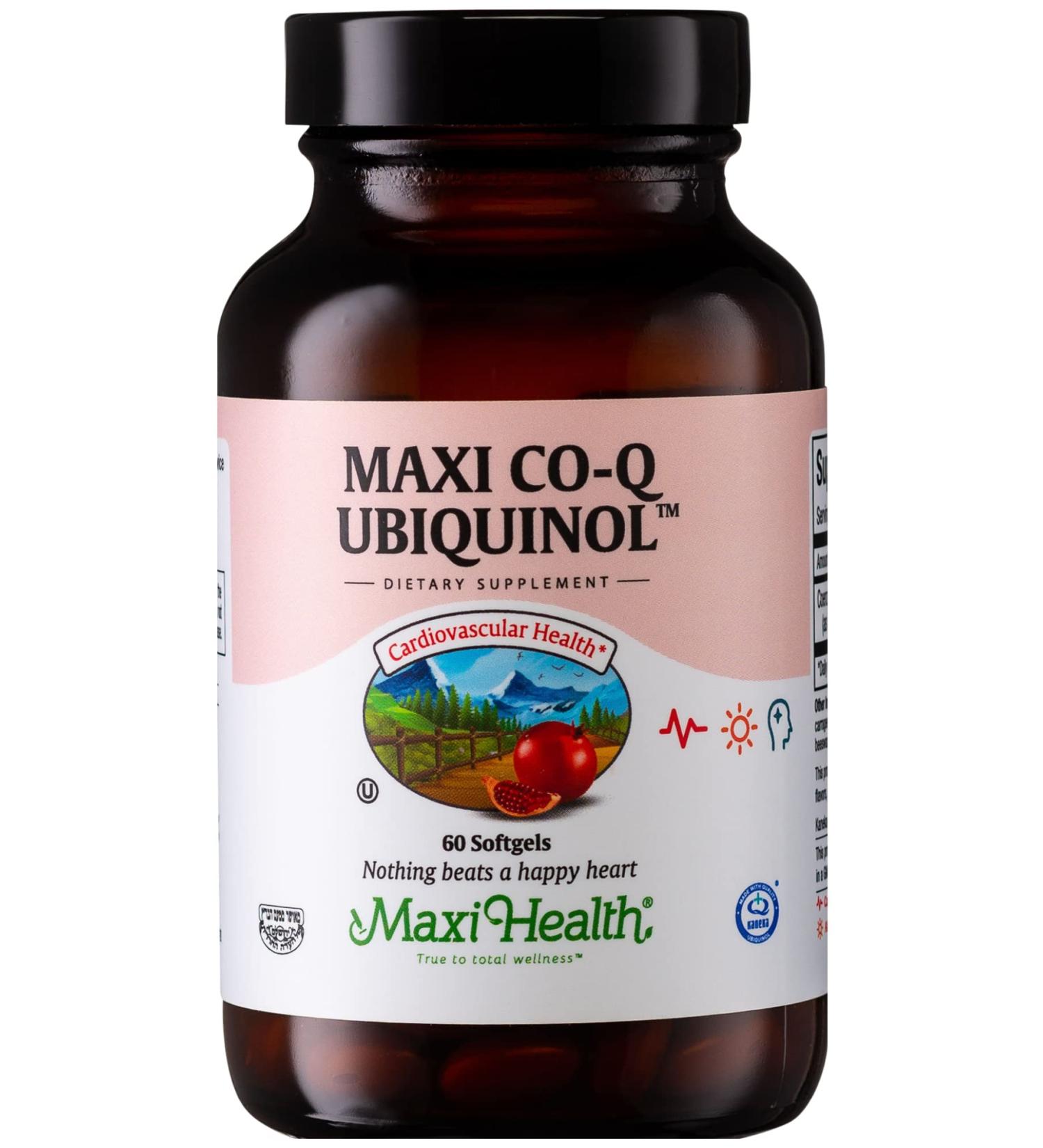 CoQ10 Ubiquinol 100mg Softgels - Kosher Co Q10 Supplement for Cardiovascular Health & Cellular Energy - Superior Absorption (60 Count - Buy Online on GoSupps.com