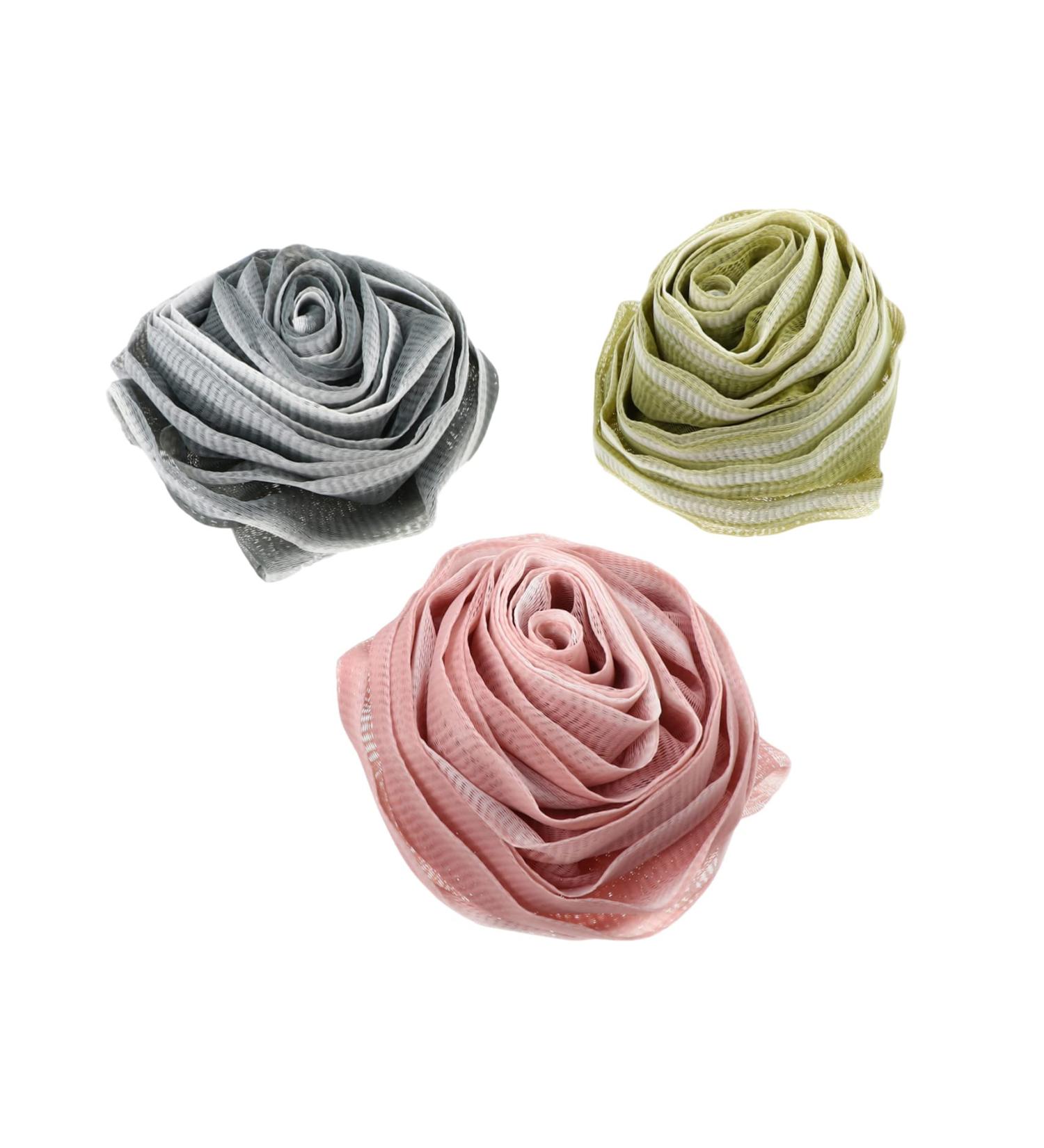 NOLITOY 3pcs Bath Ball Set - Soft Luffa Body Scrubber & Shower Poufs for Luxurious Bathing | Foam Bathroom Loofah & Towel for Adults - Buy Online on GoSupps.com