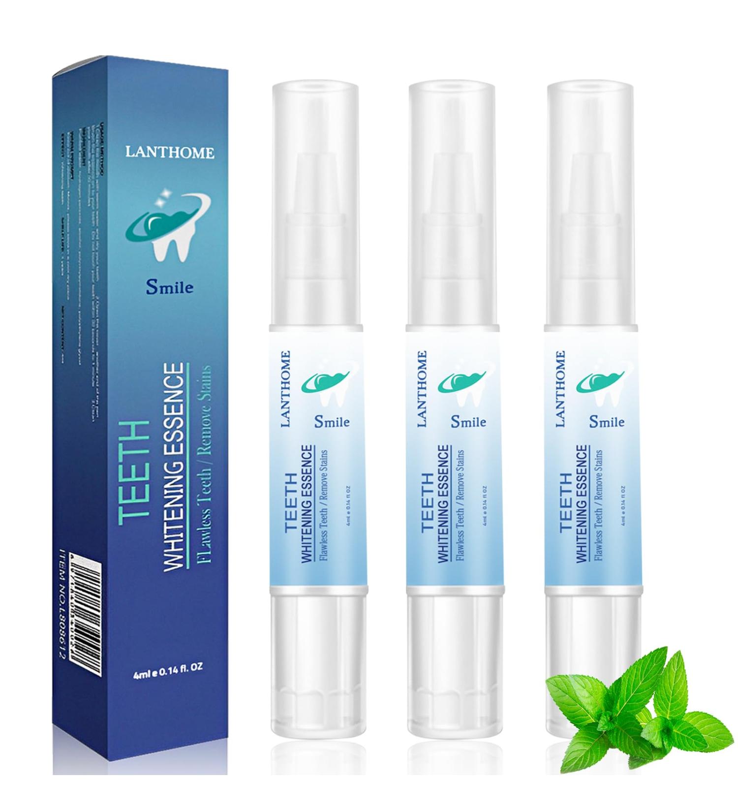 Teeth Whitening Pen Set - 3pcs Whitening Gel Essence for Stain Removal & Yellowing Reduction - Buy Online on GoSupps.com