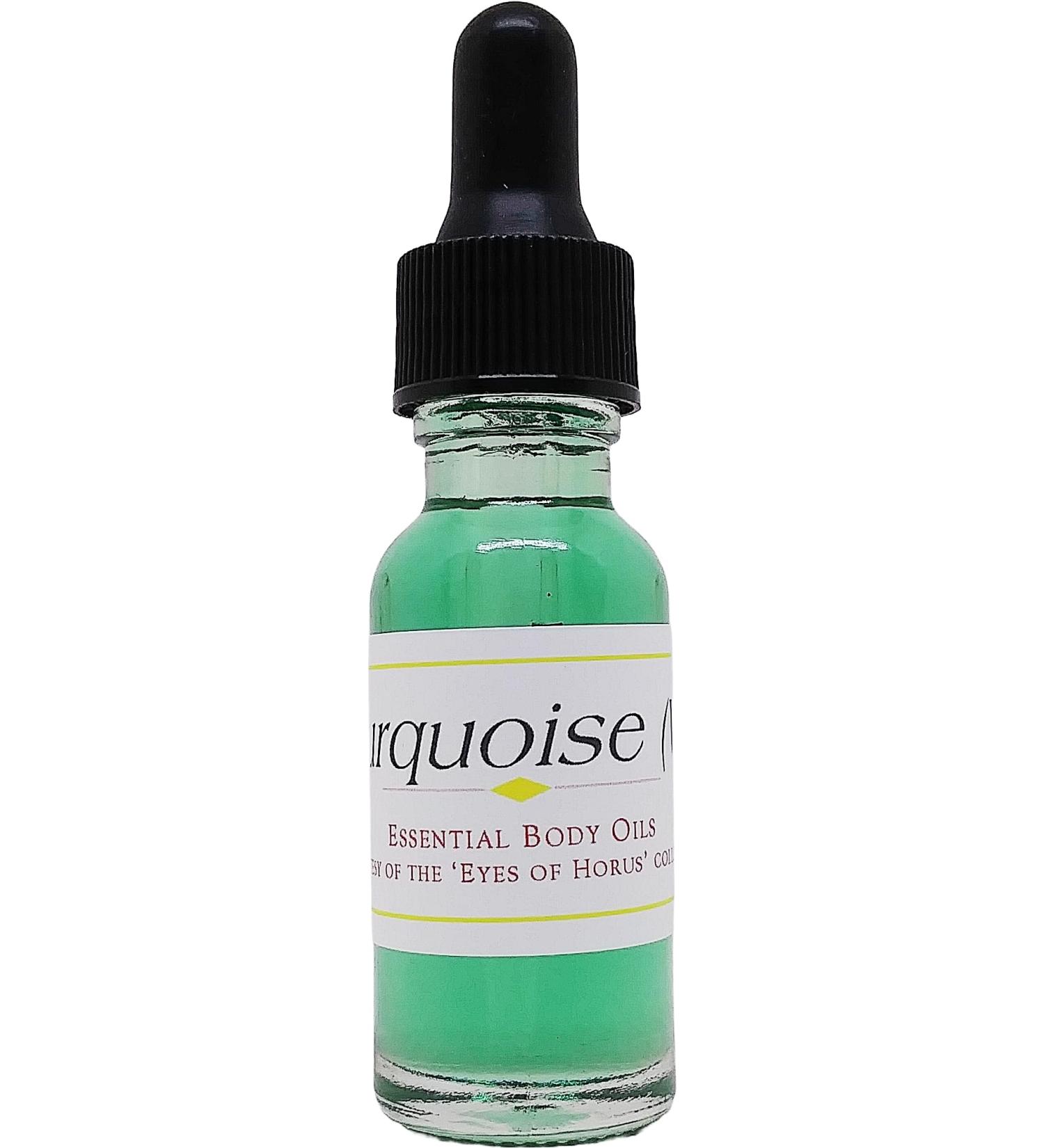 Turquoise - Type MK For Women Scented Body Oil Fragrance Glass Dropper Top - 1/2 oz. - ID#38682 0.5 Fl Oz (Pack of 1)