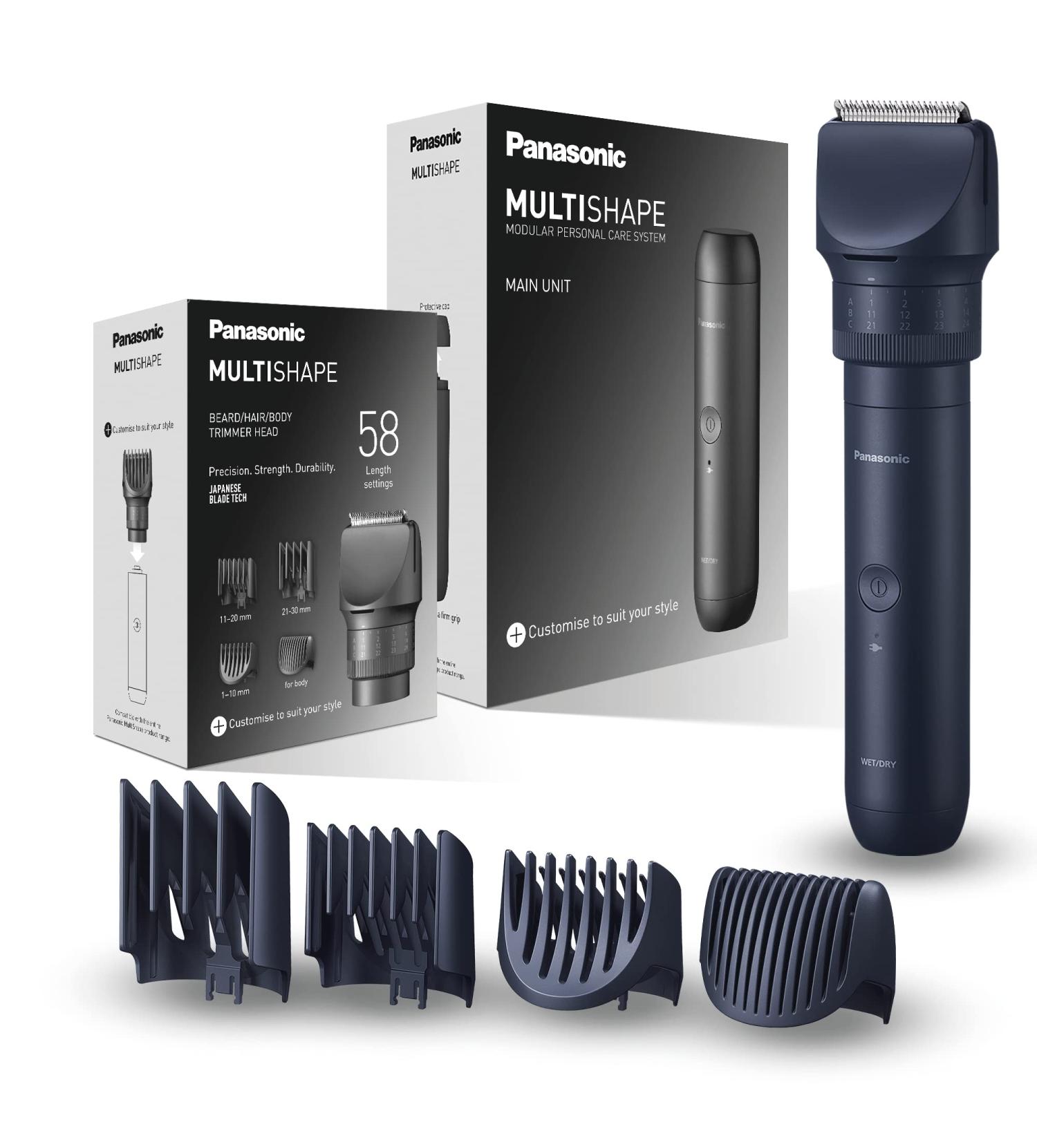 Panasonic Multishape ER-CTW1 Modular Personal Nursing System - Rechargeable Beard & Hair Trimmer for Men | Versatile Ni-MH Attachments - Buy Online on GoSupps.com