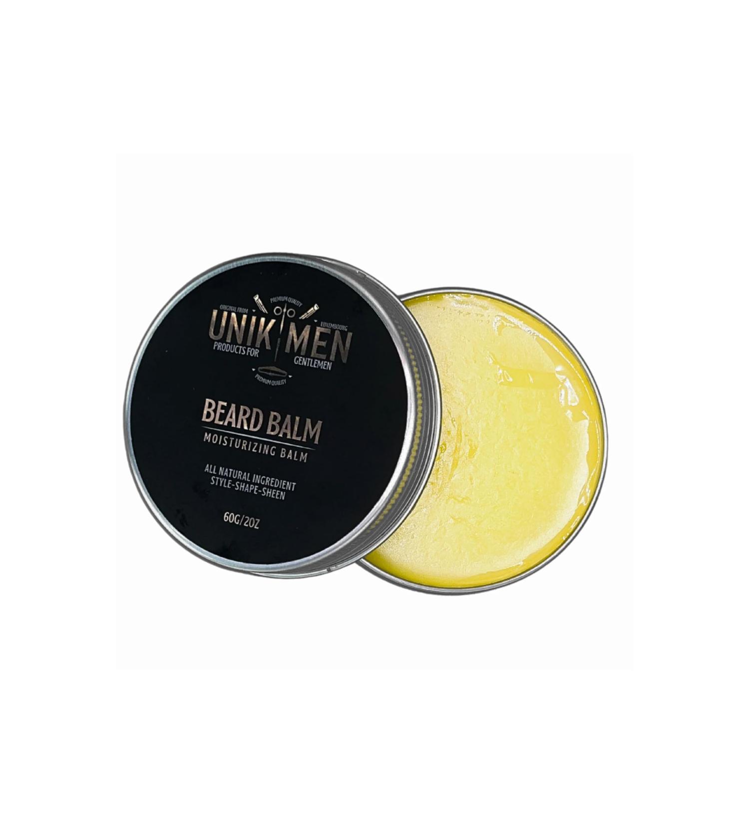 Unik Men Baume Barbe 60g avec Huile de Jojoba Beurre de Karit et Vitamine E Hydratant et Protecteur - Buy Online on GoSupps.com