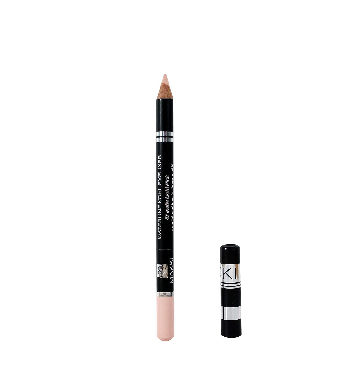  Makki Kohl Eyeliner 07 Light Pink Matte - Special Kajal for Inner Eyelids - Vitalising and Waterproof - Hypoallergenic Eyeliner for Sensitive Eyes - Buy Online on GoSupps.com