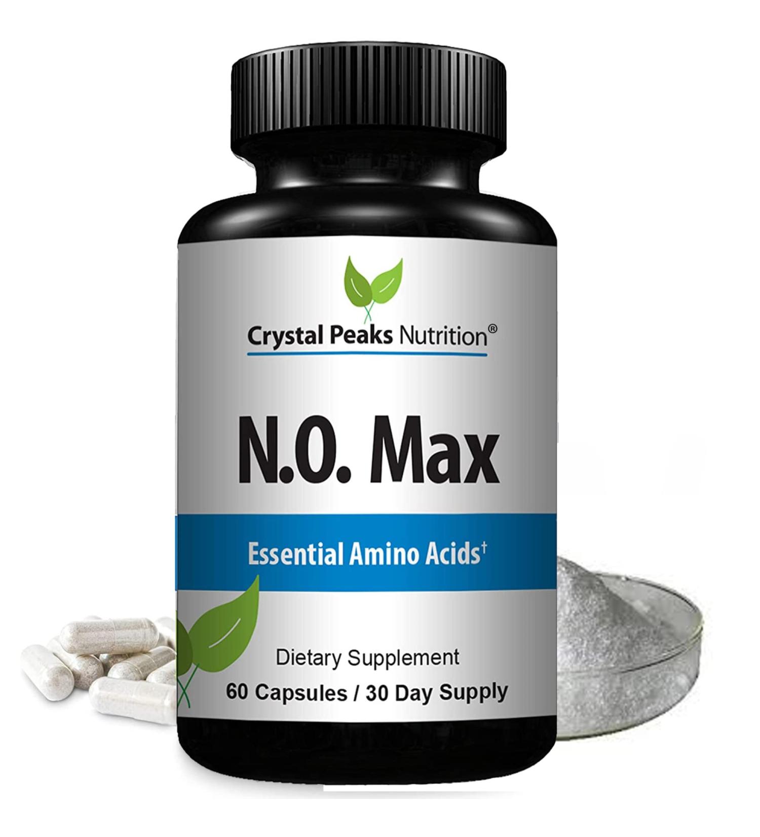 N.O. Max Nitric Oxide Supplement - Boost Performance with L-Arginine Citrulline Malate & Beta Alanine - 60 Capsules - Buy Online on GoSupps.com