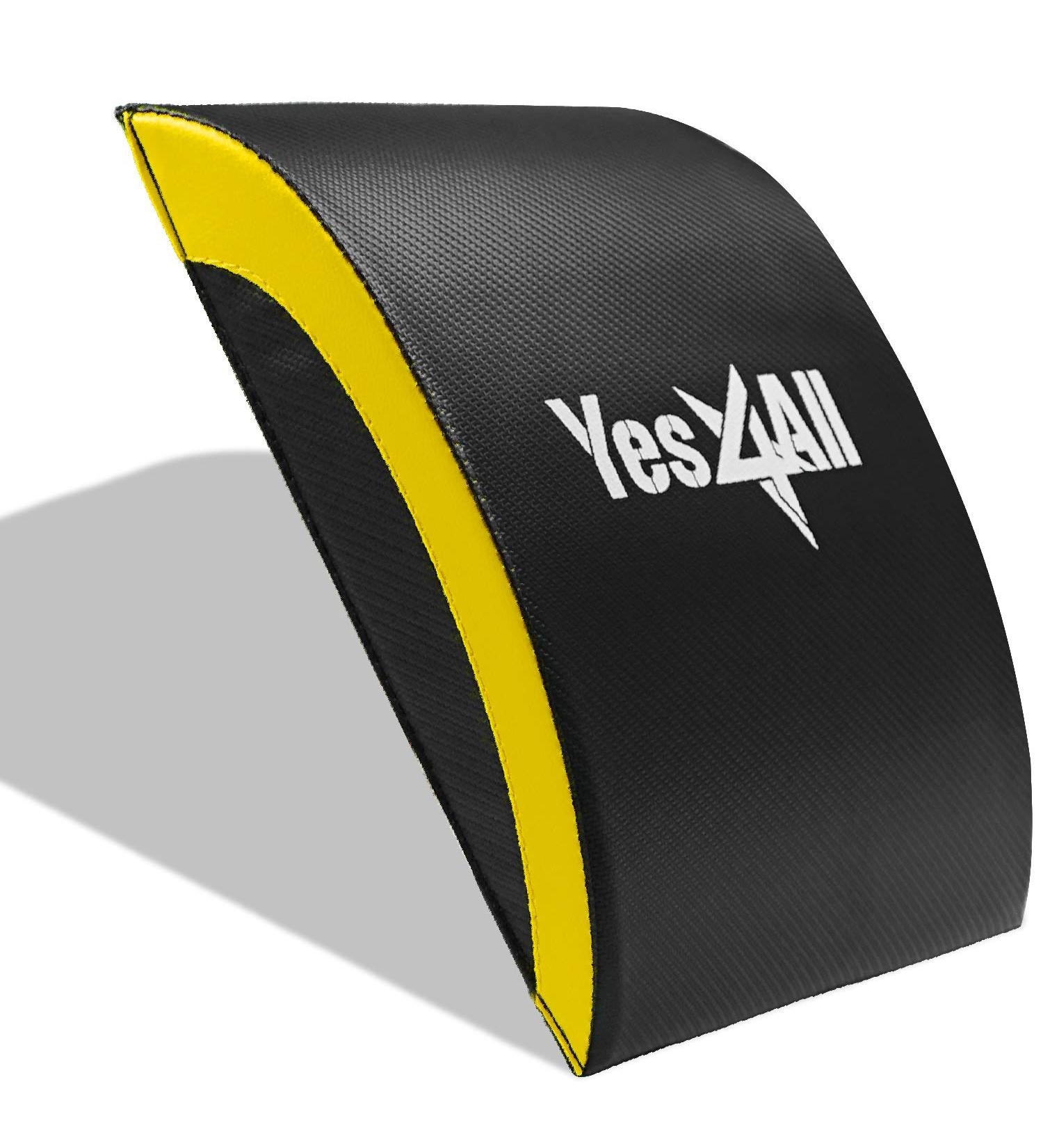 Yes4All Ab Exercise Mat - Yellow/Black Abdominal Wedge - Buy Online on GoSupps.com