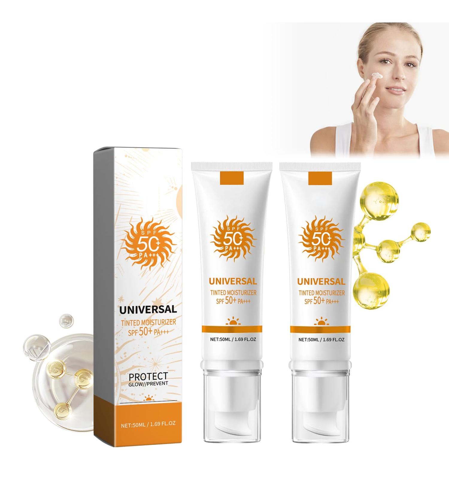 Tinted Moisturizer Cr me solaire teint e tout en une cr me de jour Cr me nourrissante avec effet hydratant et protection SPF50 l g re opacit pour un teint naturel - Buy Online on GoSupps.com