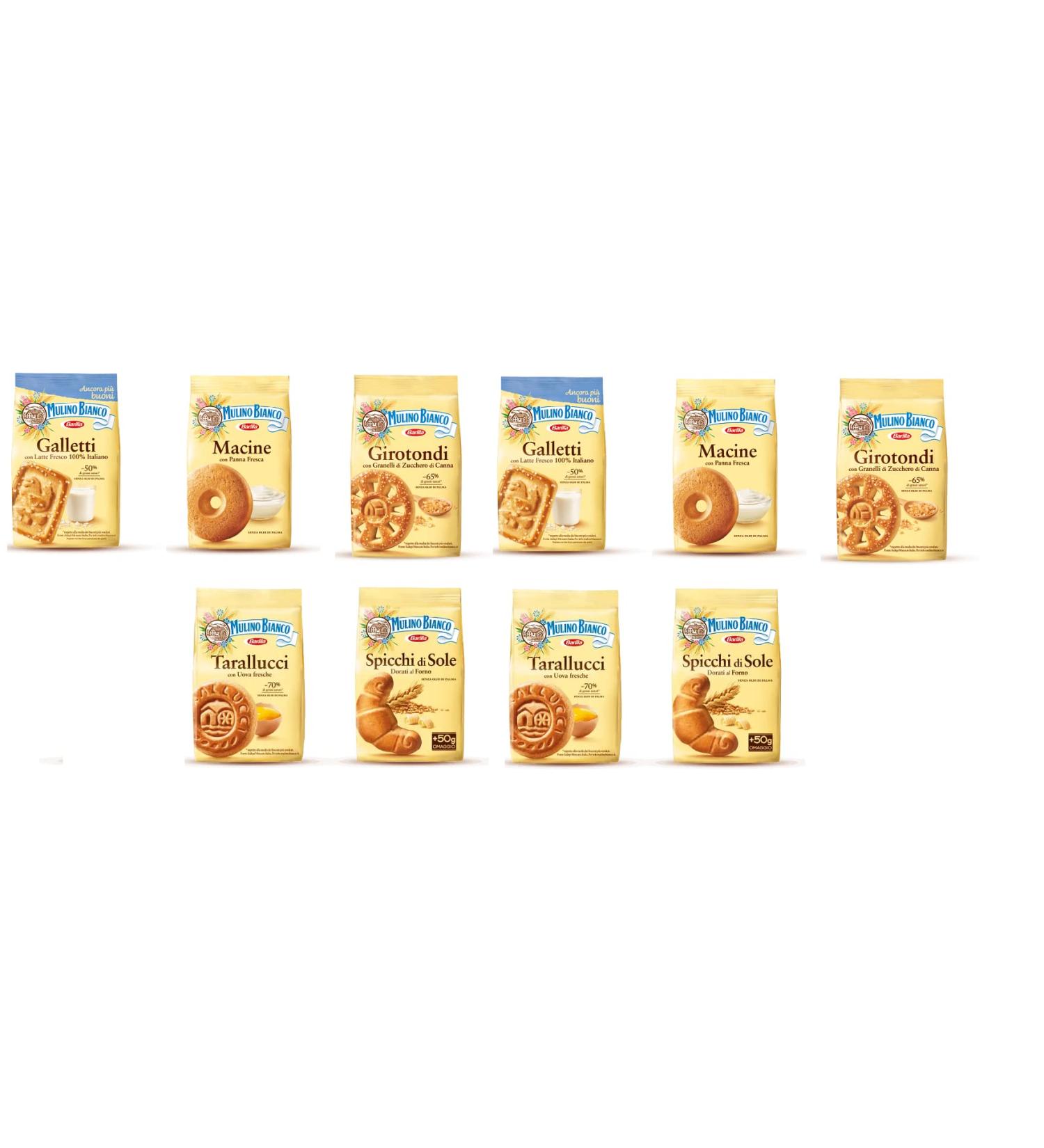  Mulino Bianco Mulino Bianco Cookie test kit 10 x 350g Girotondi Macine Galletti Spicchi di sole - Buy Online on GoSupps.com