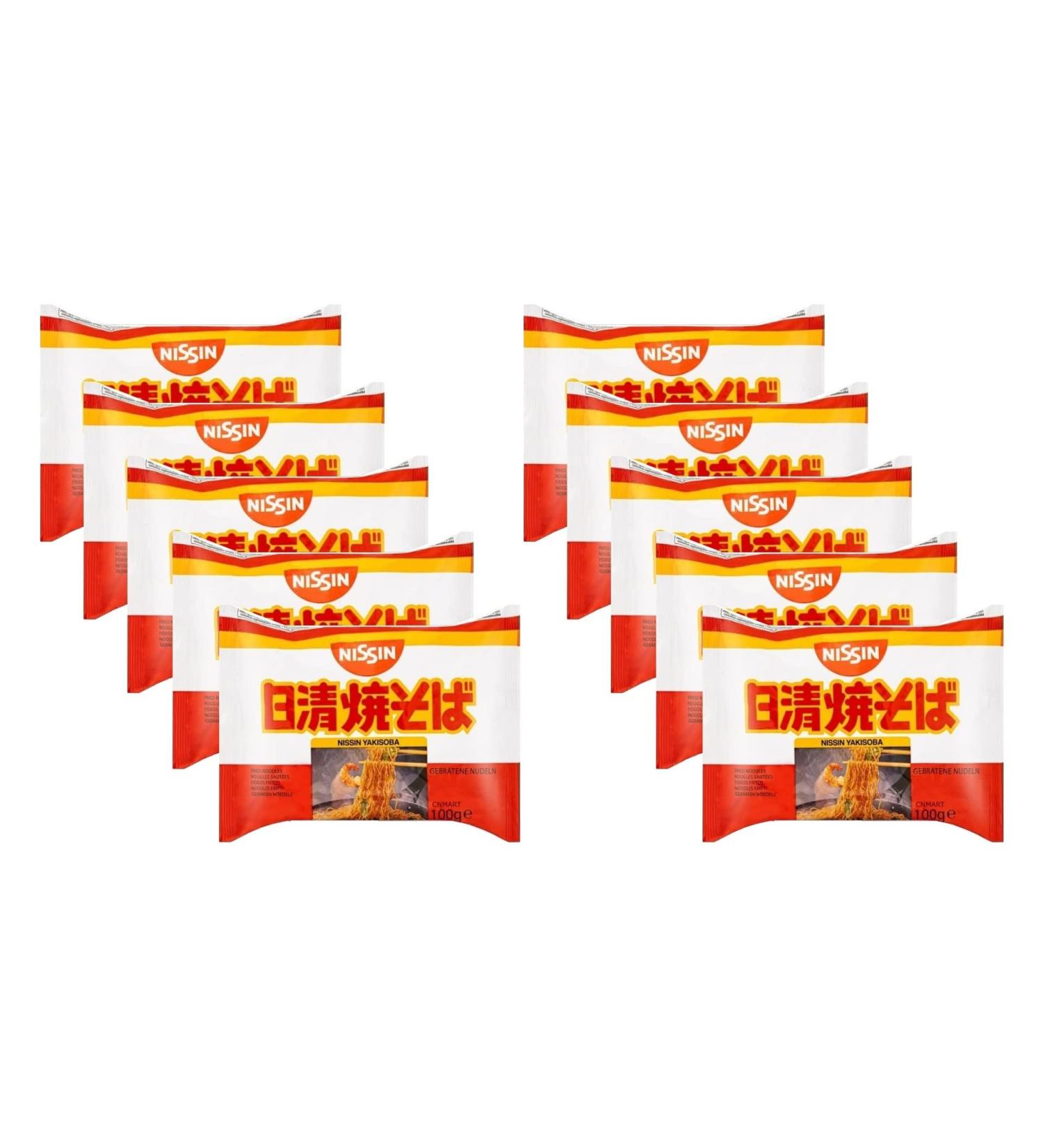 Nissin Demae Ramen Instant Ramen Noodles - Yakisoba Flavour 100g (Pack of 10) by CNMART - Buy Online on GoSupps.com