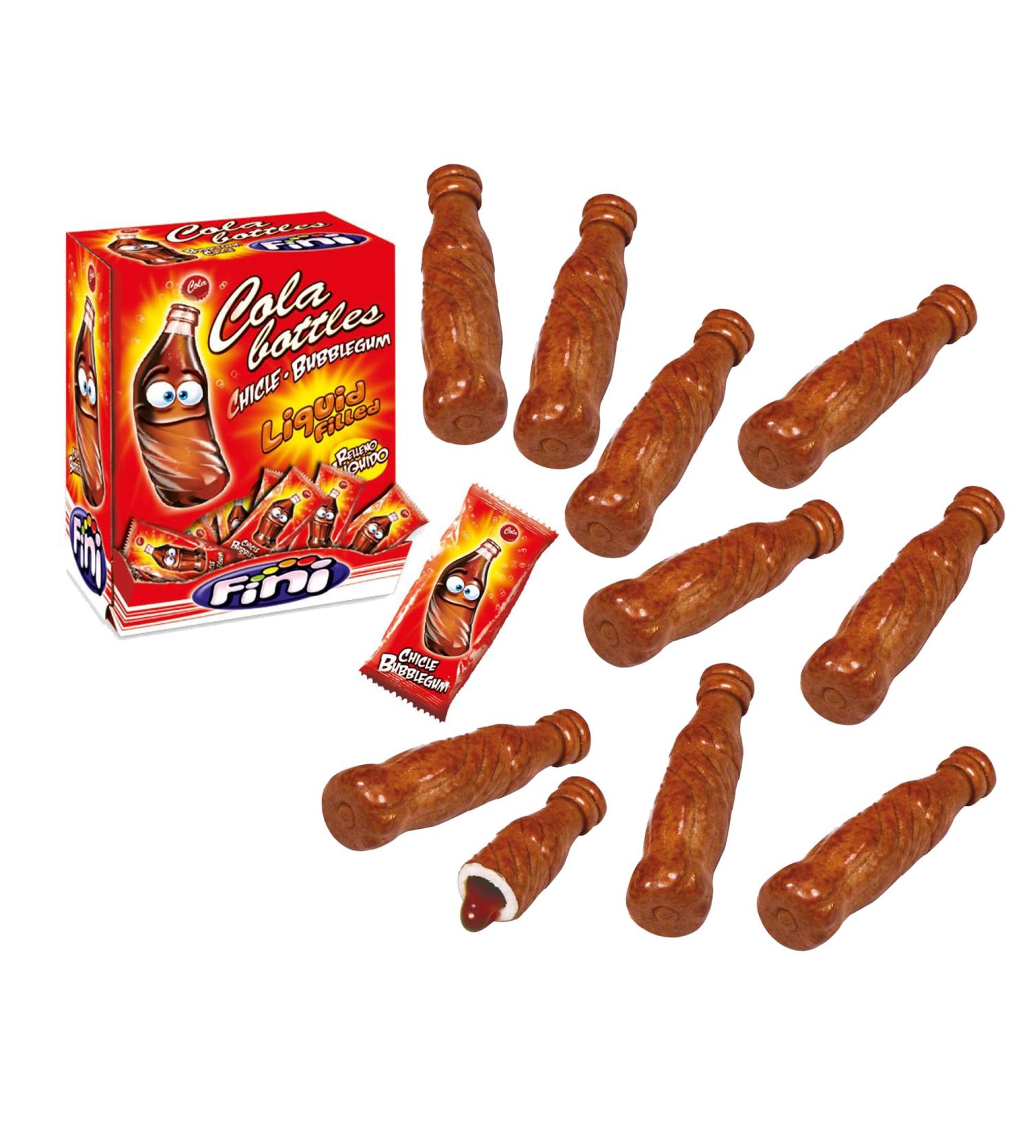 Buy 10-Pack Cola Bottle Chewing Gum - 119.80/KG | Liquid Filled Cola Flavor - Buy Online on GoSupps.com