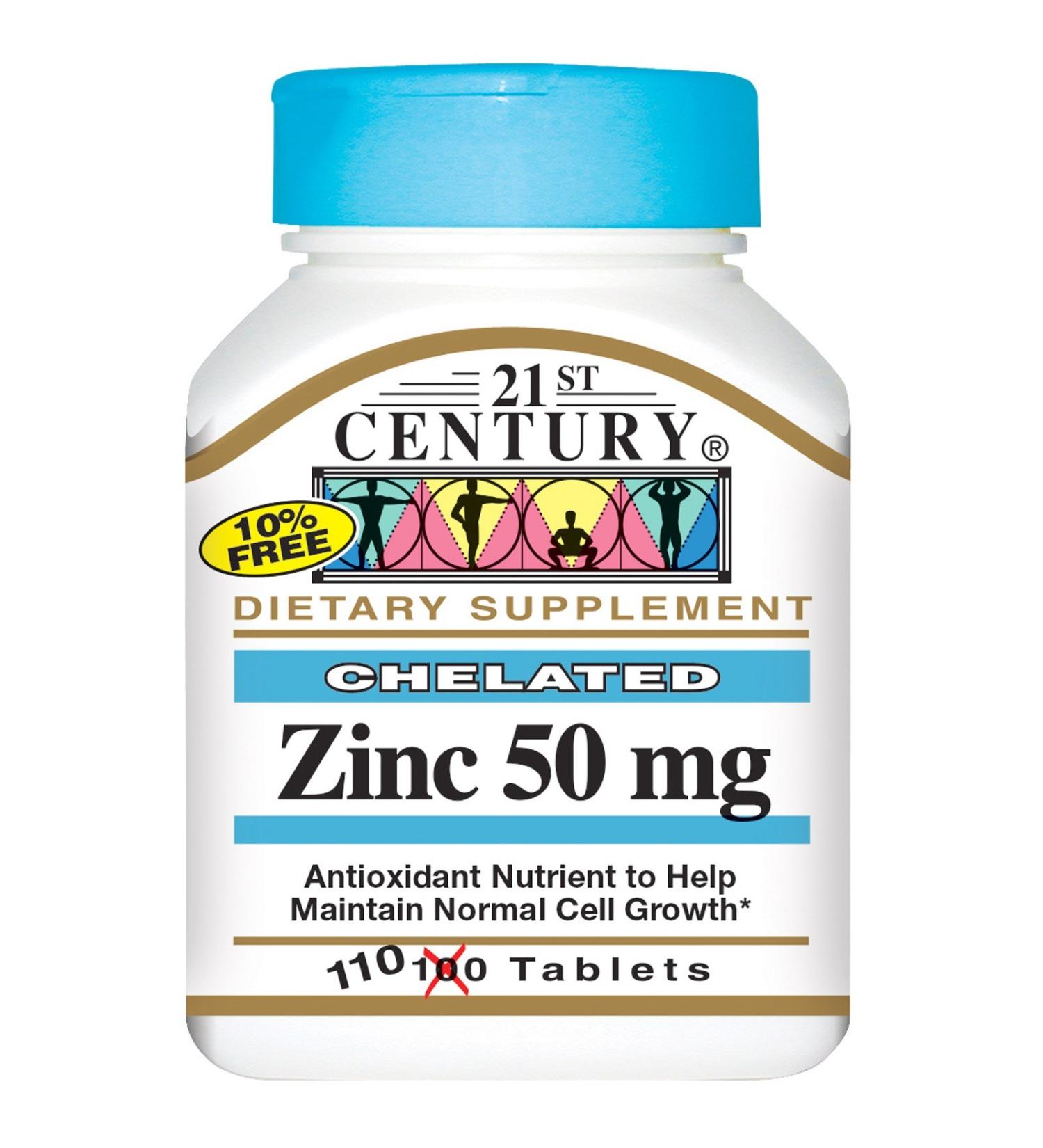 Chelated Zinc 50 Milligrams 50 Milligrams 110 Tabs