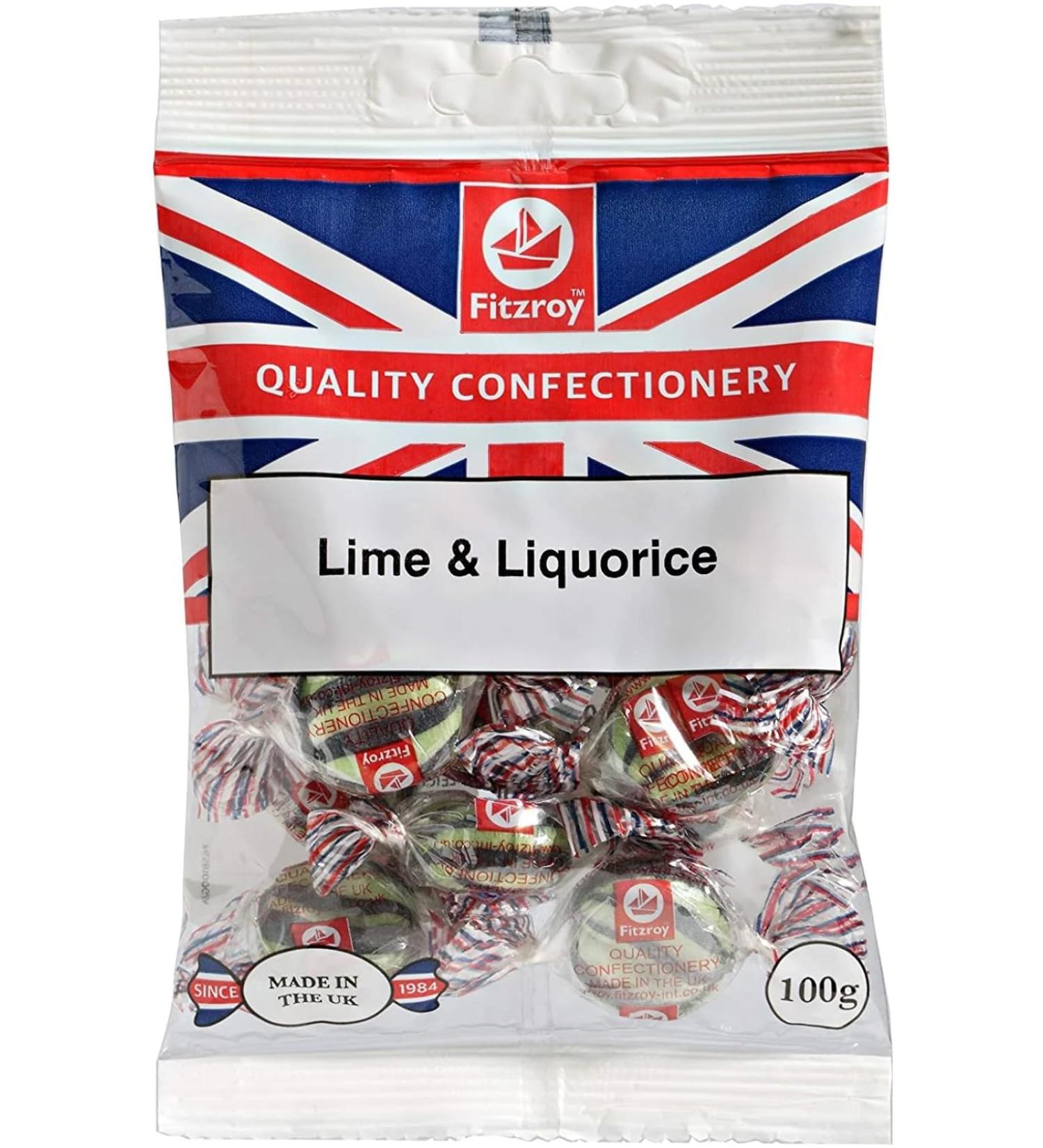Fitzroy Lime & Liquorice 100g Box of 12-Fd