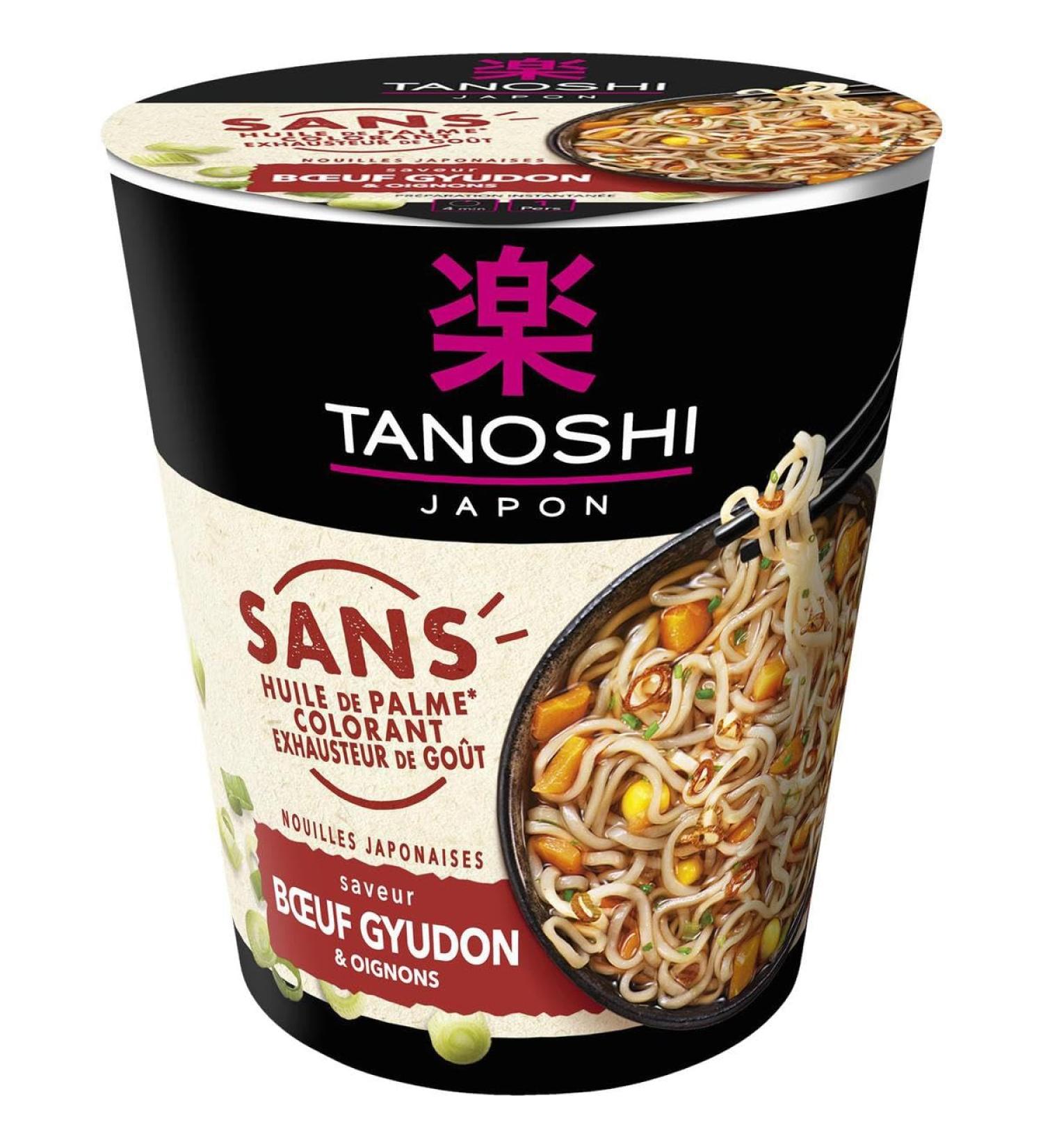 G n rique TANOSHI - JAPAN - Tanoshi - Japanese Noodles with Beef Gyudon and Onion Flavor 64g - 64g - Pack of 6 - Sold as a Pack