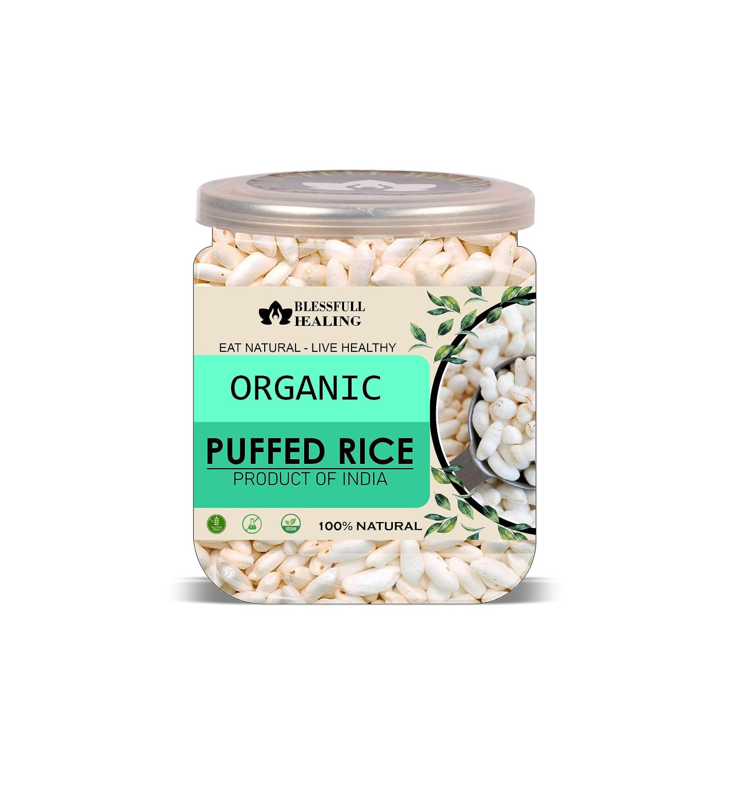 Blessfull Healing Organice Puffed Rice 1 lb (453 Gram) - Buy Online on GoSupps.com