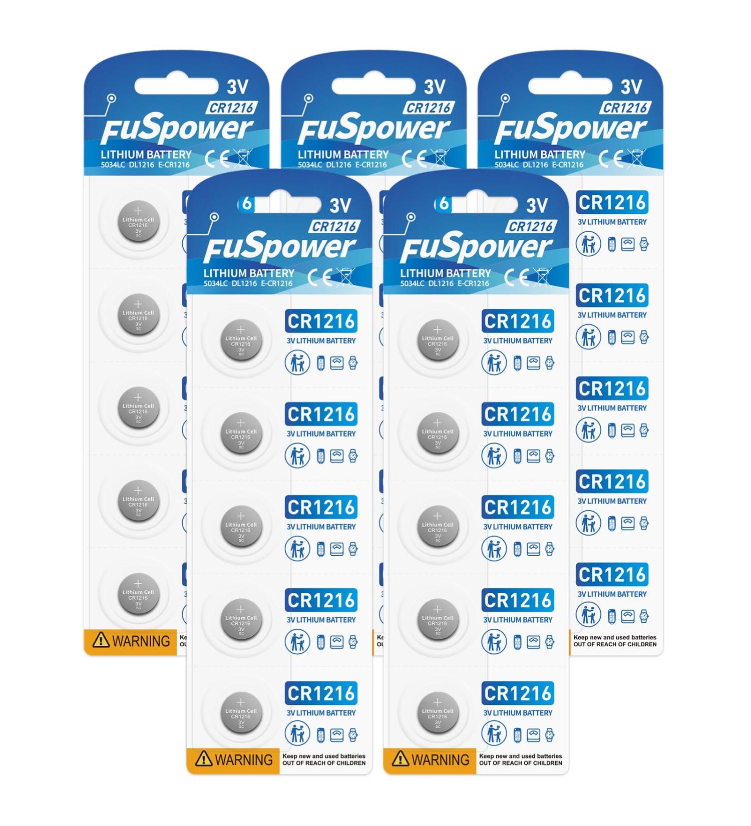 CR1216 ECR1216 DL1216 3V Lithium Button Cell Batteries for Timex Watch Tea Light 5pk(25pcs) - Buy Online on GoSupps.com