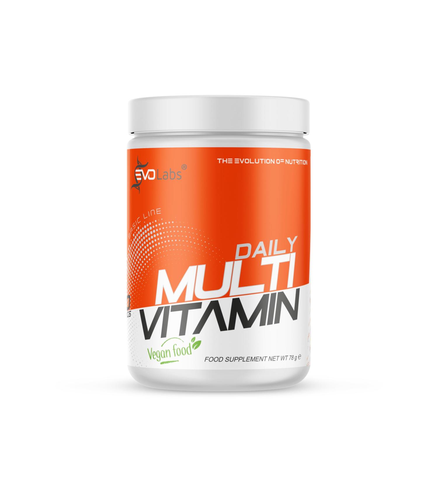  EVOLabs Daily Multivitamin Vegan Dietary Supplement 78 g - Buy Online on GoSupps.com