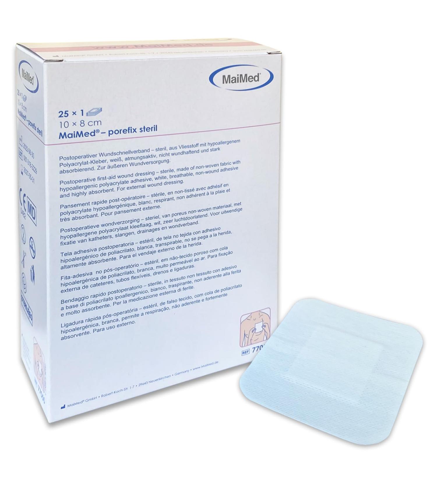 Buy Large Sterile Wound Plaster 10x8 cm - Sensitive & Latex-Free Dressing - 25 Individually Packed - Buy Online on GoSupps.com