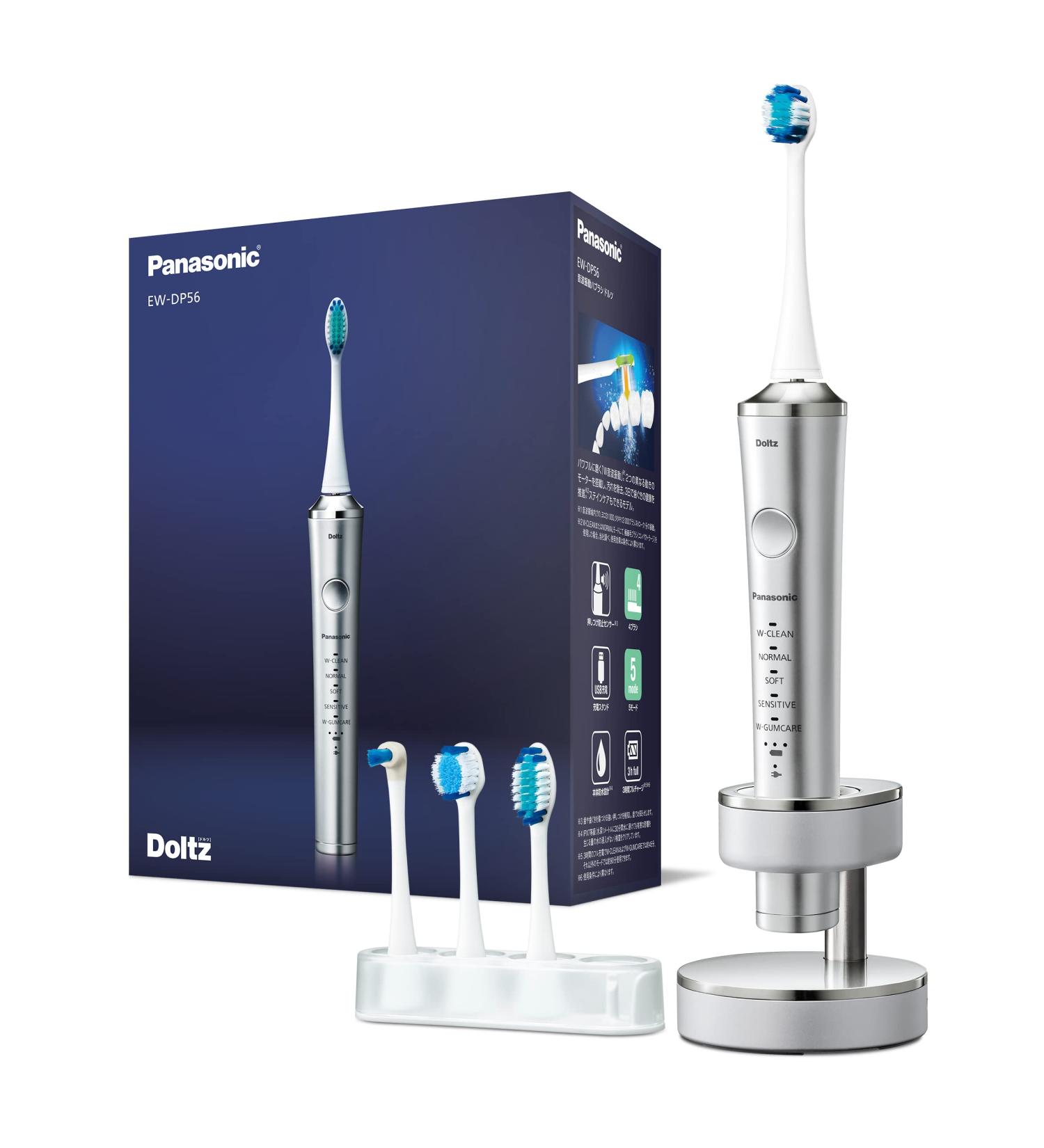 Panasonic EW-DP56 Doltz High Grade Bluetooth Electric Toothbrush (Silver) | 2022 Model | Japan Import - Buy Online on GoSupps.com