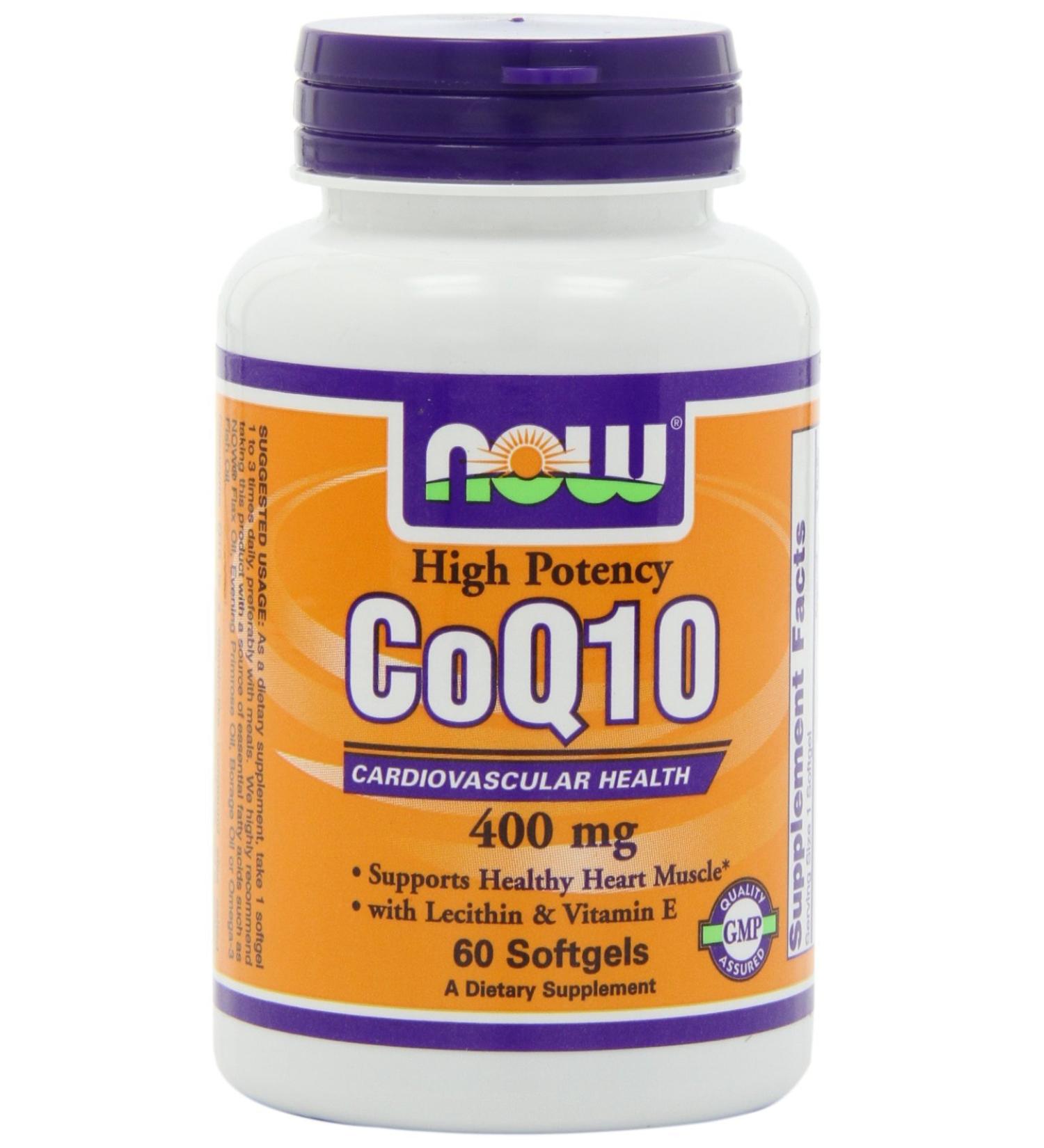 CoQ10 400 mg with Lecithin & Vitamin E - 60 Softgels | High-Quality Antioxidant Supplement for Heart Health & Energy | International Shipping Available - Buy Online on GoSupps.com
