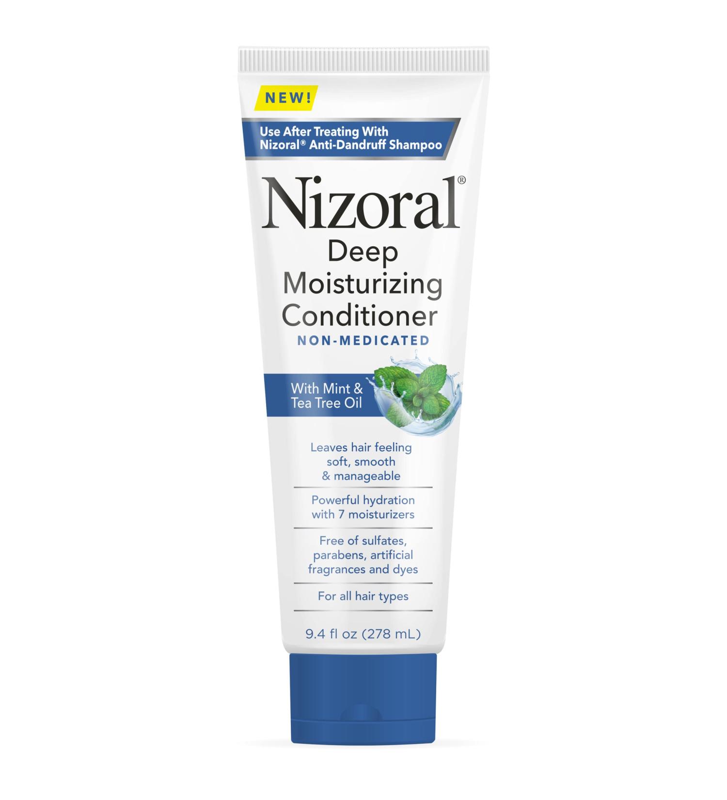 Nizoral Deep Moisturizing Conditioner with Mint & Tea Tree Oil - Sulfate & Paraben Free, 9.4 oz - Buy Online on GoSupps.com