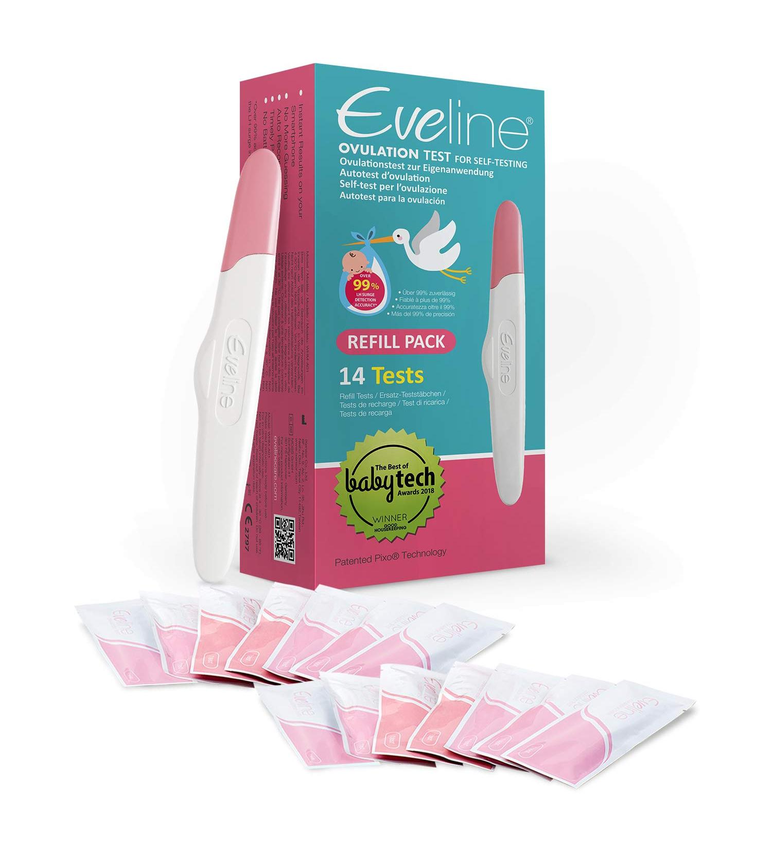 Eveline Digital Ovulation Test - 14 Fertility Test Strips Refill Pack - FDA Listed for 99% Accuracy - Buy Online on GoSupps.com