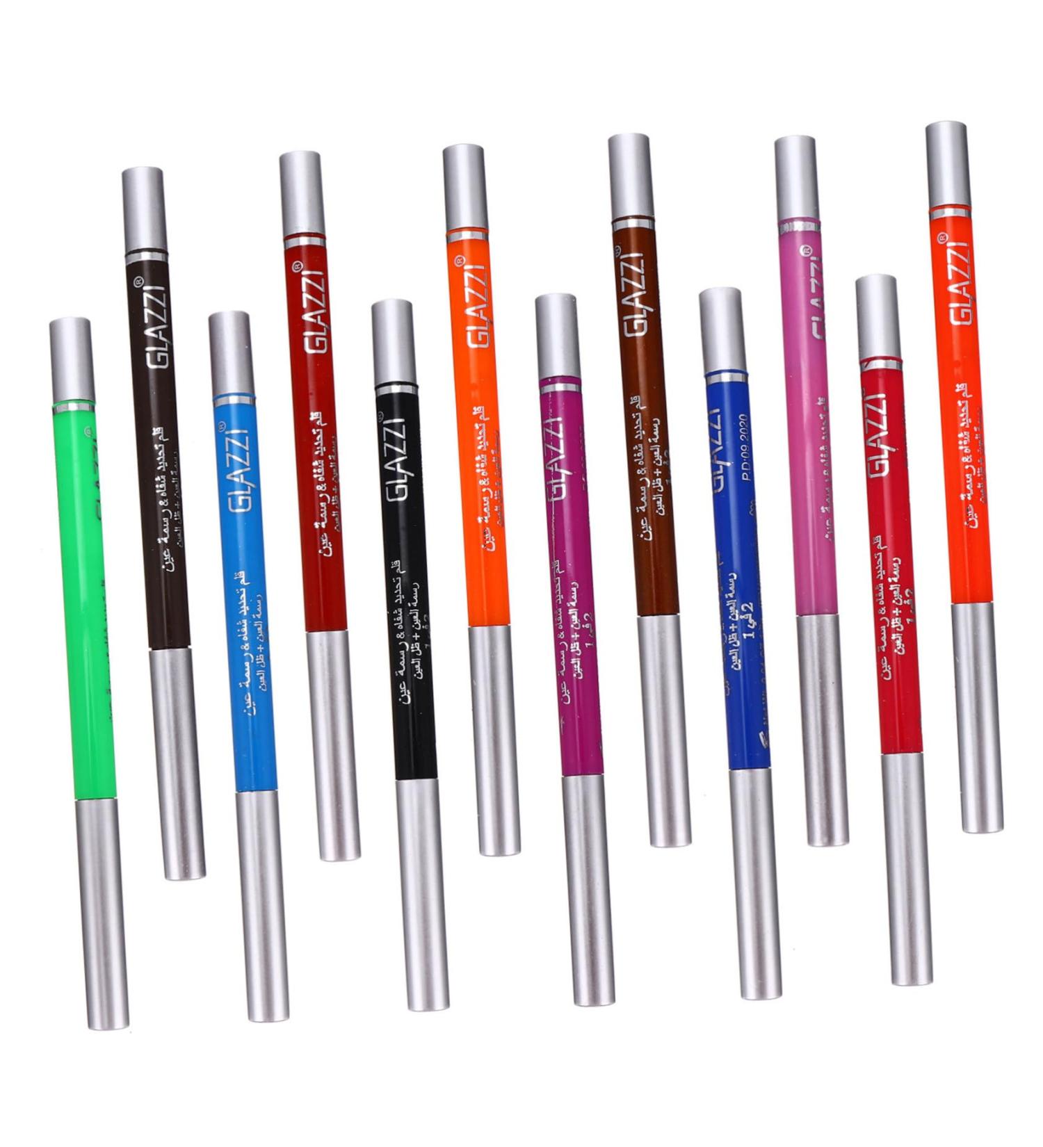 Outanaya 12 Pcs 1 Set Shadow Set Long-lasting Eye Liners Eyeliner Stickers Colorful Paste - Buy Online on GoSupps.com