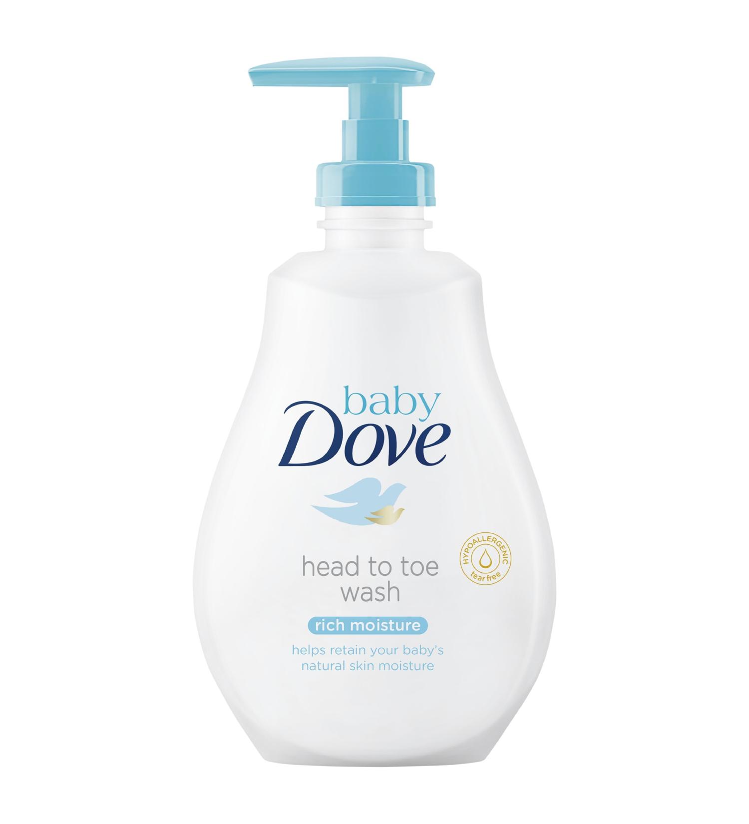 Baby Dove Rich Moisture Head to Toe Wash 400ml - Gentle Baby Bath Product - Buy Online on GoSupps.com