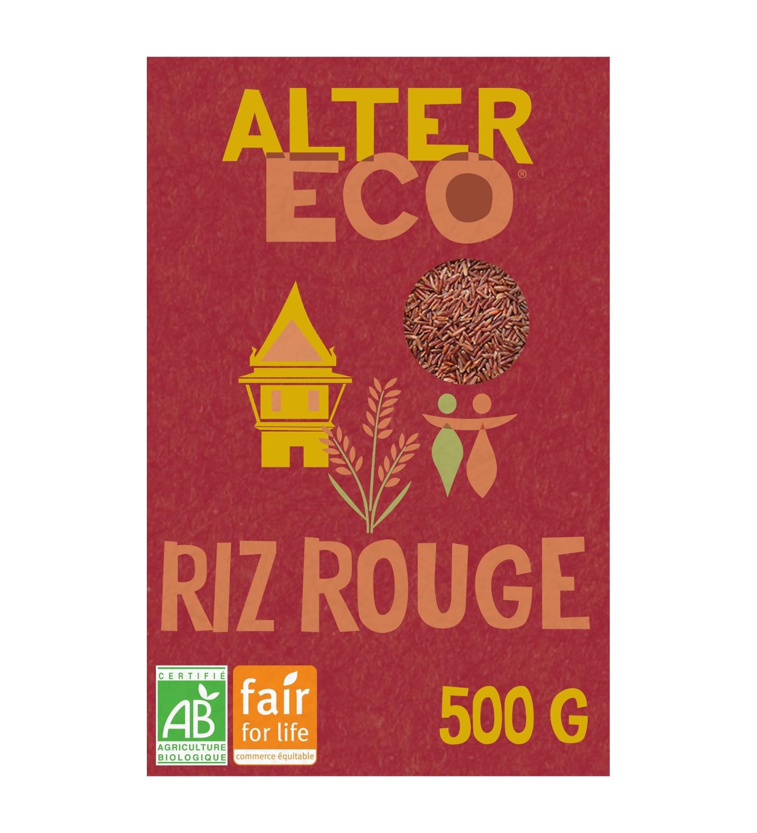 ALTER ECO - Organic Red Rice - Fair Trade Rice from Thailand - Ready in 25 Minutes - 500g - Buy Online on GoSupps.com
