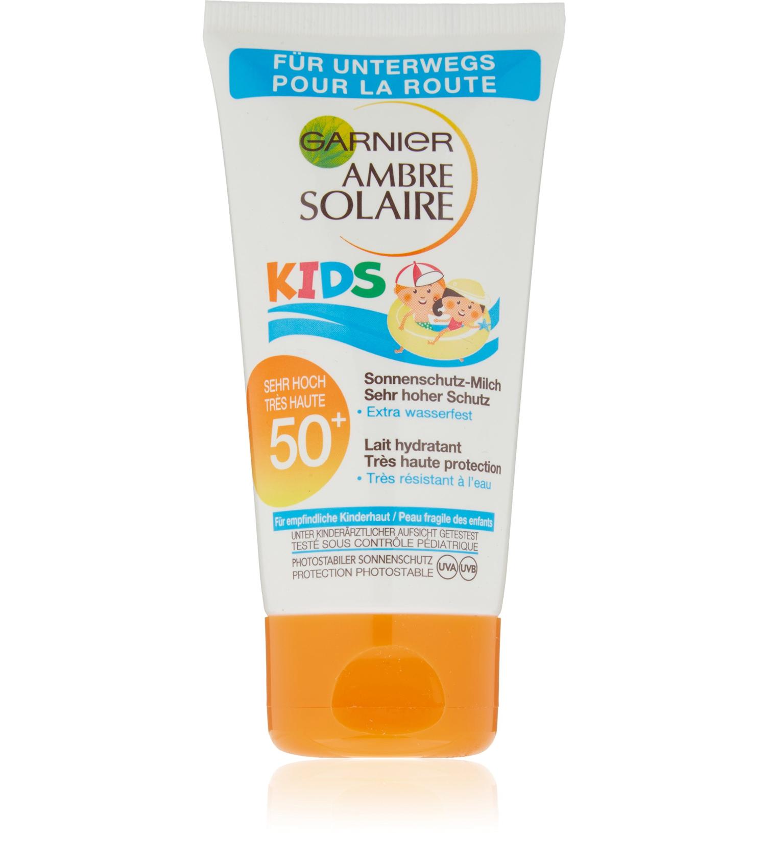  Garnier Garnier Ambre Solaire Pack of 6 extra waterproof children's sunscreens SPF 50+ 50ml - Buy Online on GoSupps.com