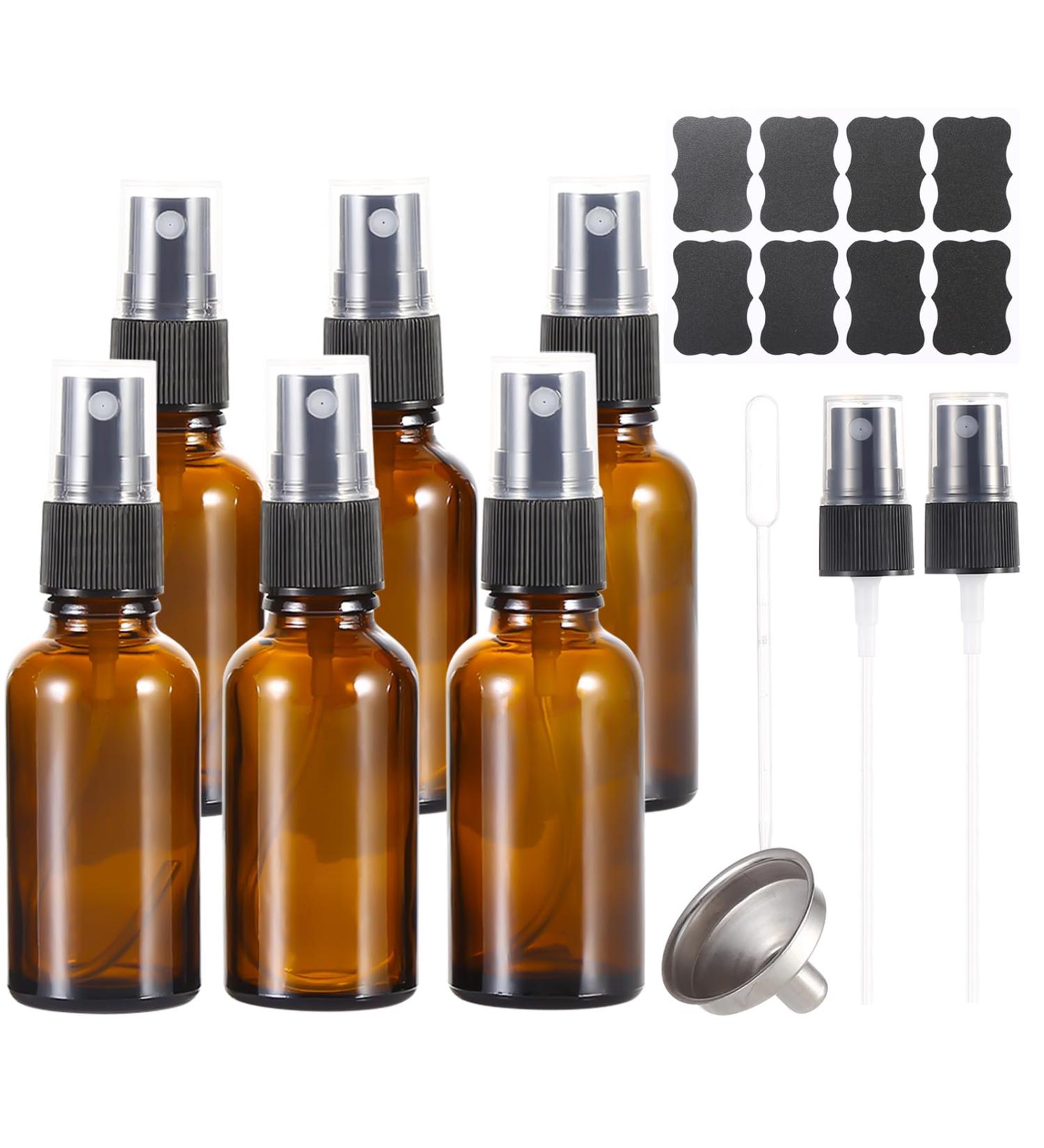 ALIFEIA 30ml Amber Glass Spray Bottles Small Empty Fine Mist Refillable Travel Spray Bottle for Cleaning Perfume Aromatherapy Cosmetic Sprays Hair Essential Oils with Fine Mist Dispenser(6 Pack) Amber 6 Pack 30ml - Buy Online on GoSupps.com