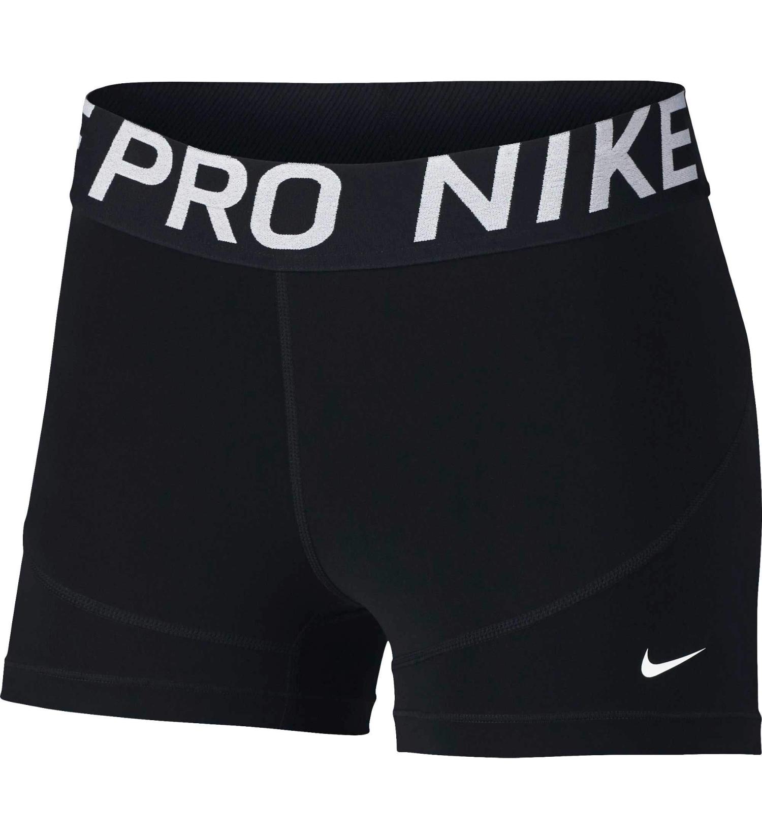 Nike Women's Pro 3in Training Shorts Small Black White