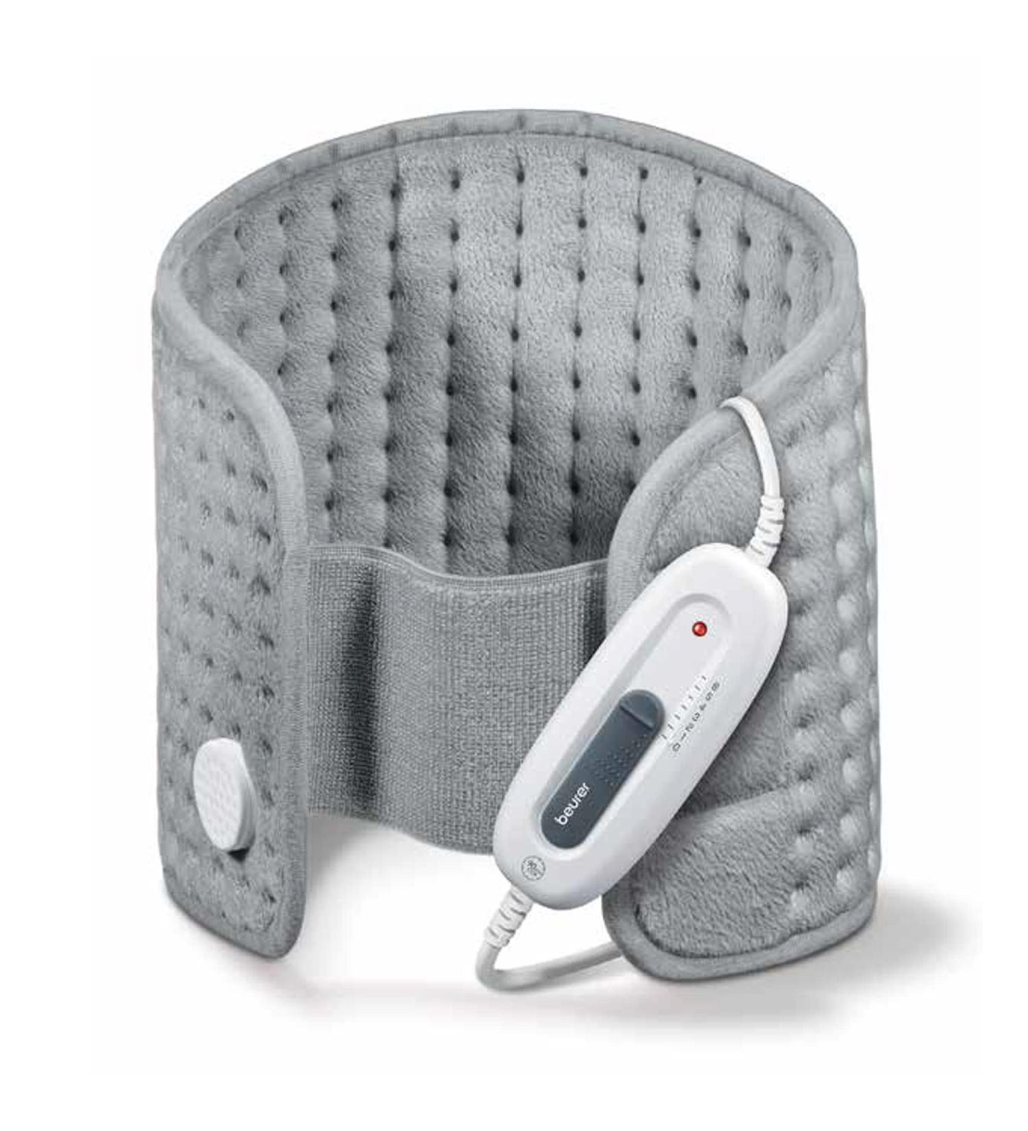 Beurer UHP49 Heating Pad for Back Pain Relief - 6 Heat Settings, Soft Microplush Fabric - Machine Washable with Auto Shut Off - Electric Heating Pad for Cramps and Muscles - Adjustable Strap - Buy Online on GoSupps.com