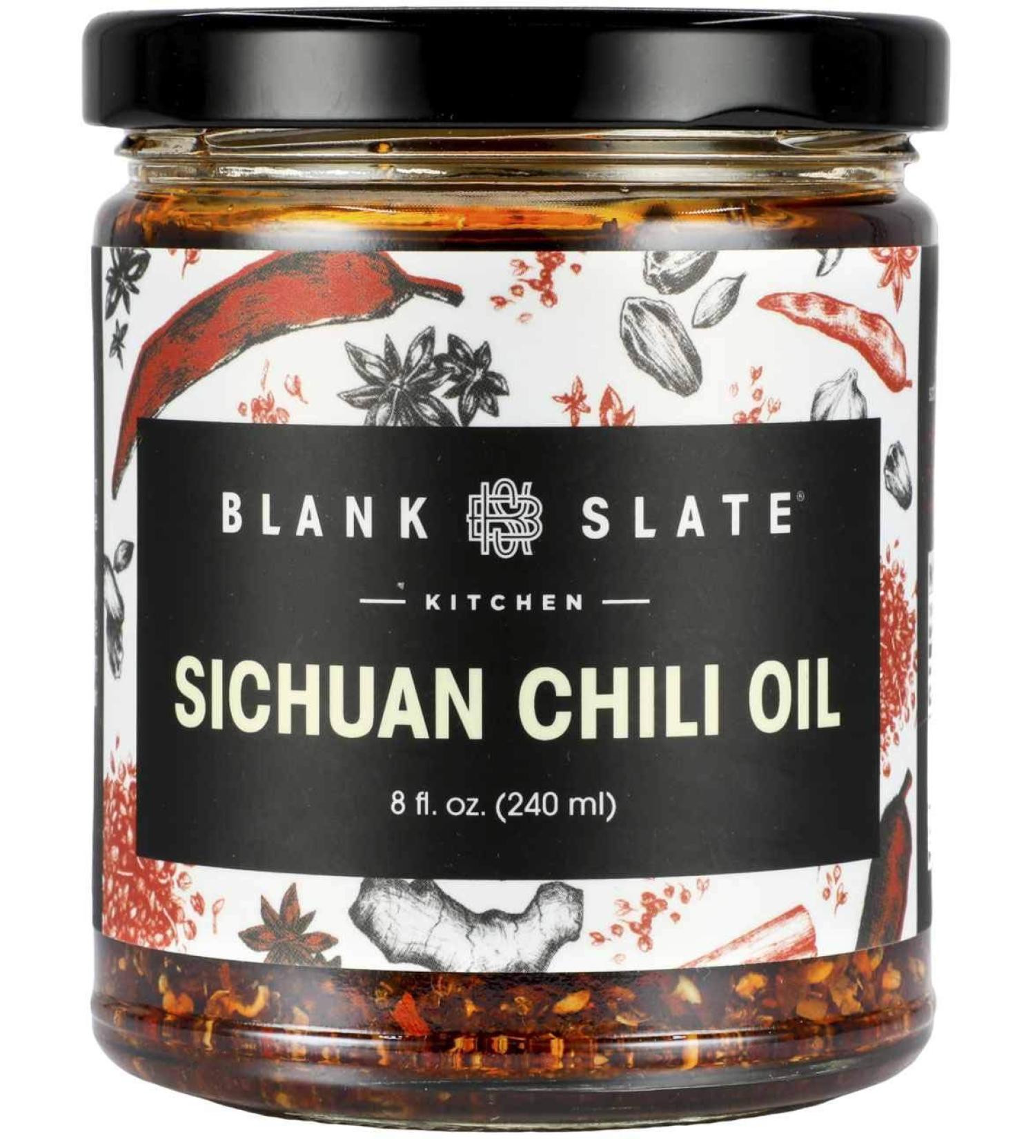 Blank Slate Kitchen Sichuan Chili Oil (8 oz) - Vegan, Gluten-free, Sugar-free Spicy Hot Sauce - Buy Online on GoSupps.com