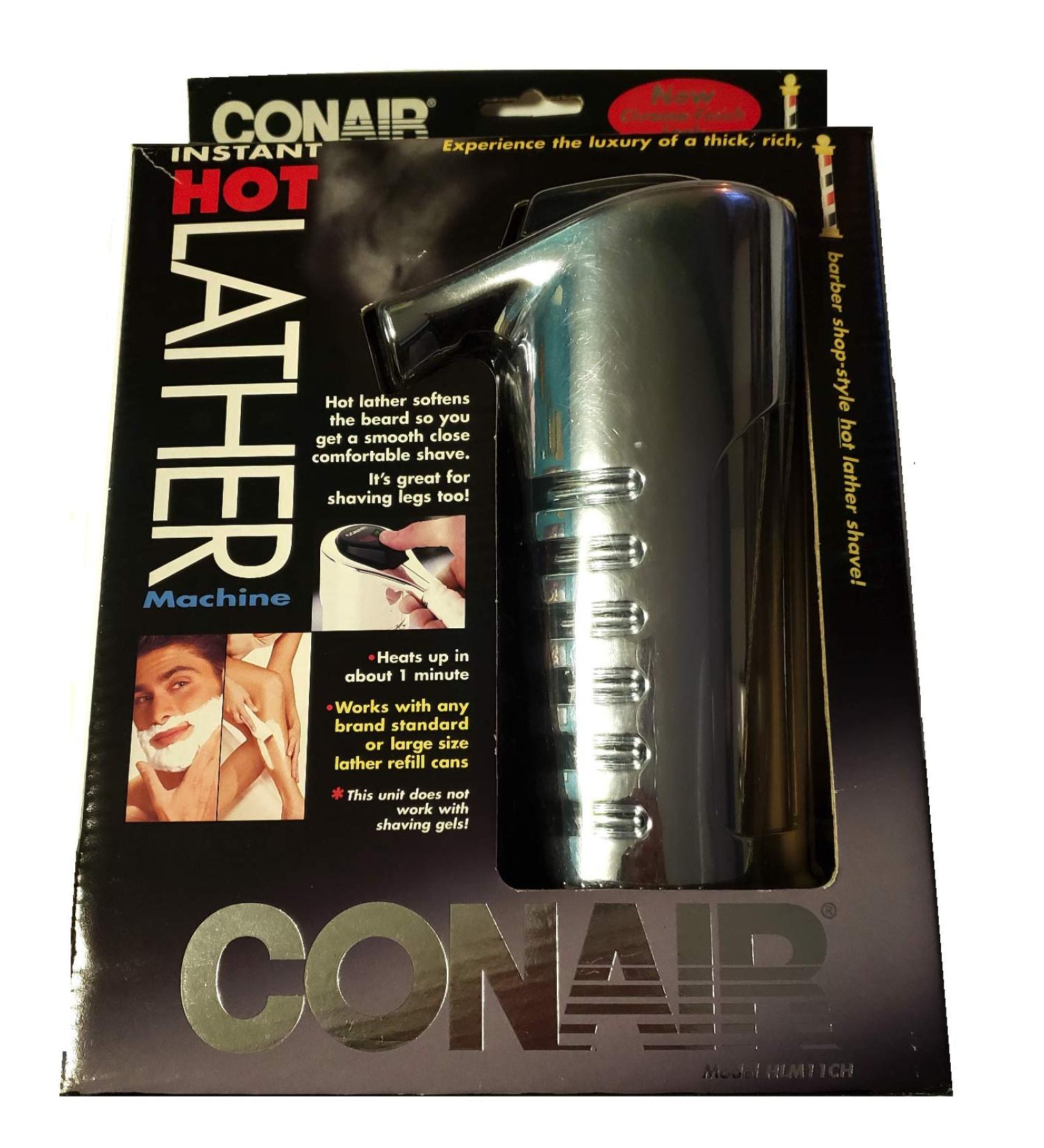 Conair HLM11CH Chrome Hot Lather Machine - Professional Quality Warm Shave Foam - Buy Online on GoSupps.com
