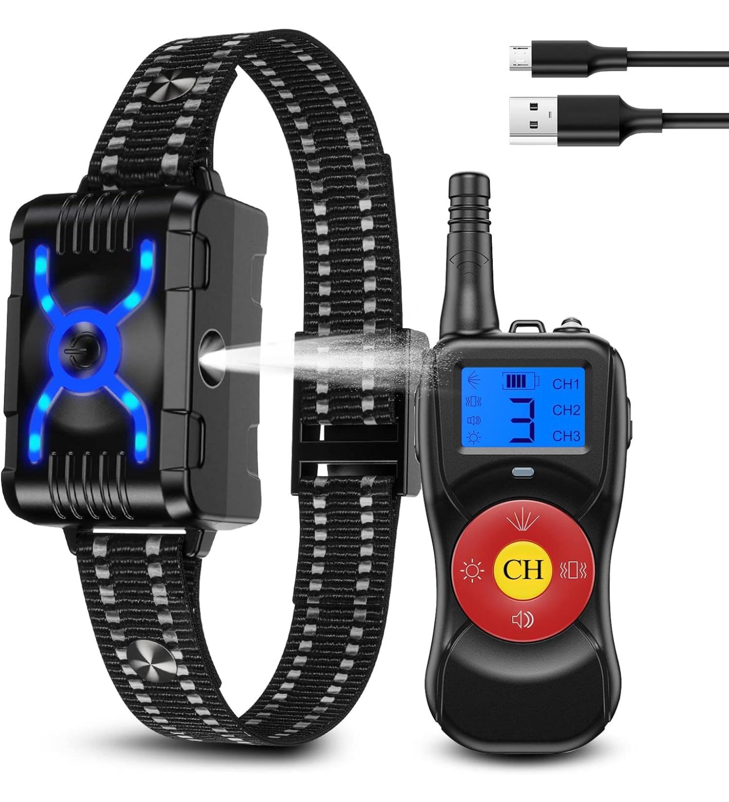 Anti Barking Dog Collars Citronella Dog Collar for Barking with Remote Smart Anti Bark Collar with 4 Training Modes Rechargeable Safe Citronella Spray Dog Barking Collar for Small Medium Large Dogs Black#XG03 - Buy Online on GoSupps.com