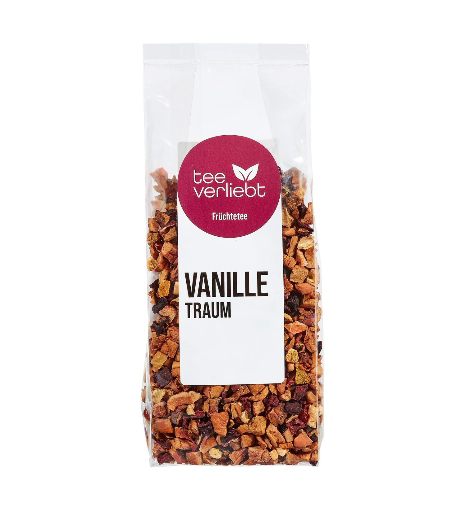 FRUTEG Dream de la vanille de th fruit l che 200 g | Th de fruits en vrac | Composition savoureuse du m lange de th avec l'hibiscus de la vanille orange | Th de haute qualit l che 200g - Buy Online on GoSupps.com