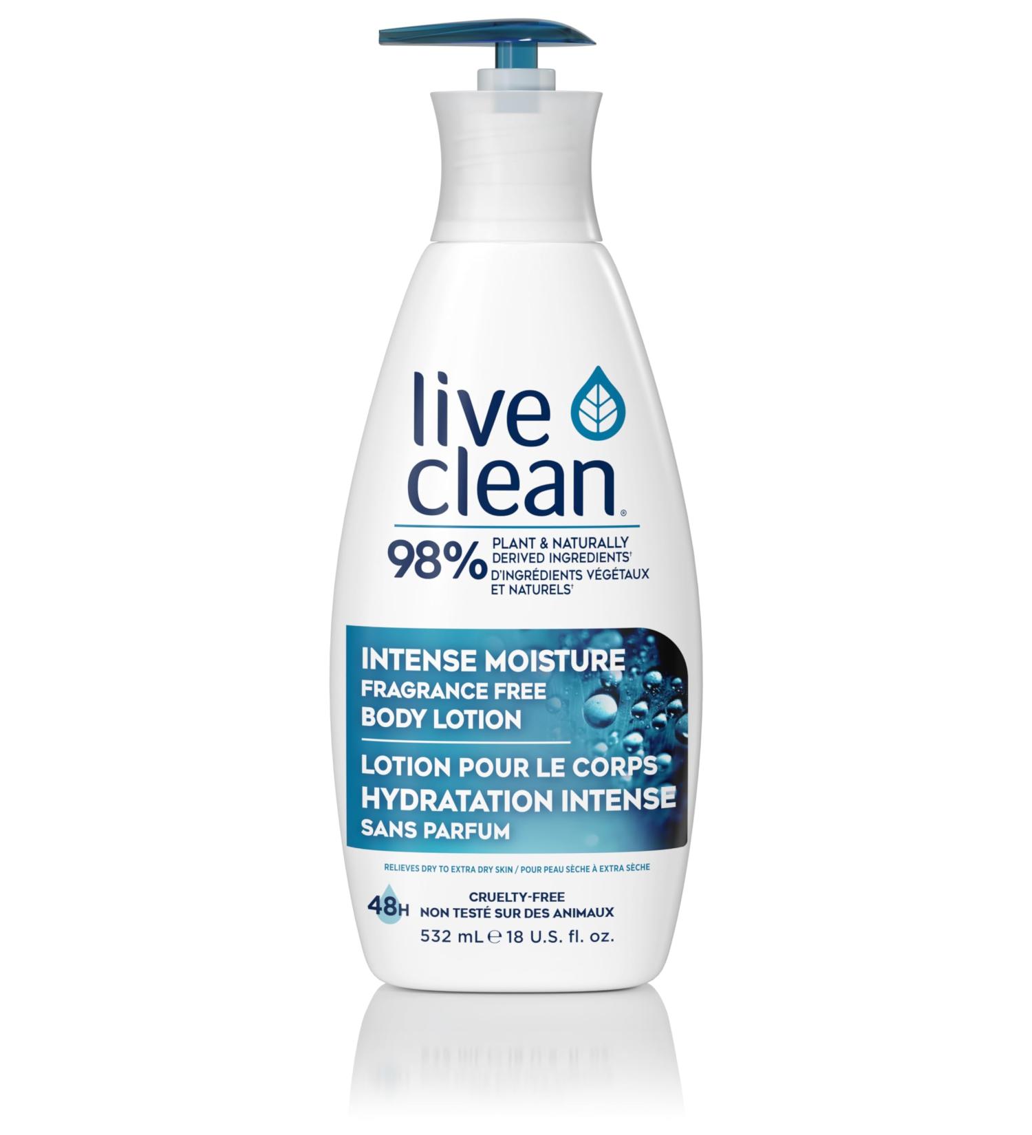 Live Clean Intense Moisture Fragrance Free Body Lotion 18 Fl Oz 18 Fl Oz (Pack of 1) - Buy Online on GoSupps.com