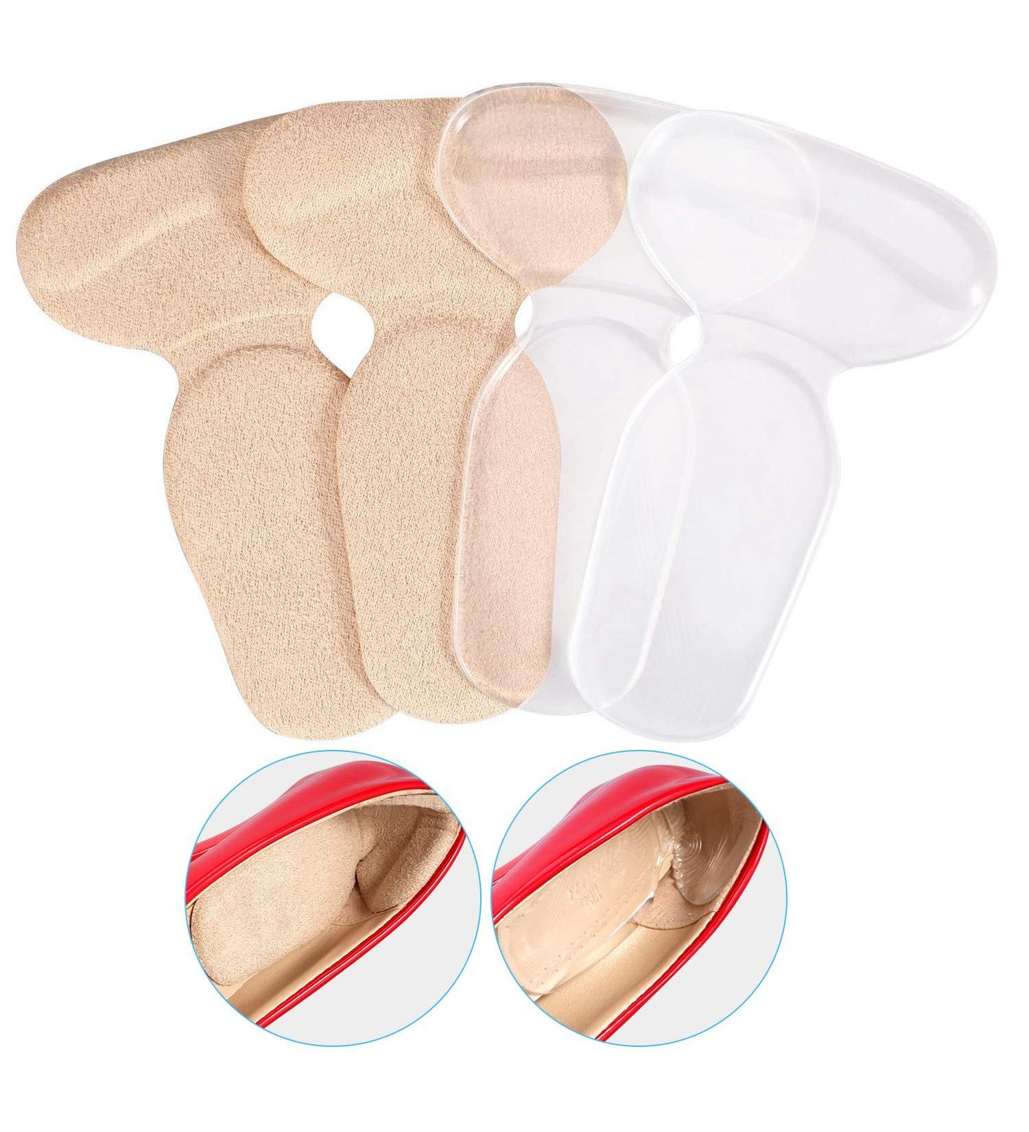 2 Pair Silicone Heel Protector - Gel Heel Cups & Cushions for Plantar Fasciitis Relief | Best Heel Pads for Comfort & Pain Support - Buy Online on GoSupps.com