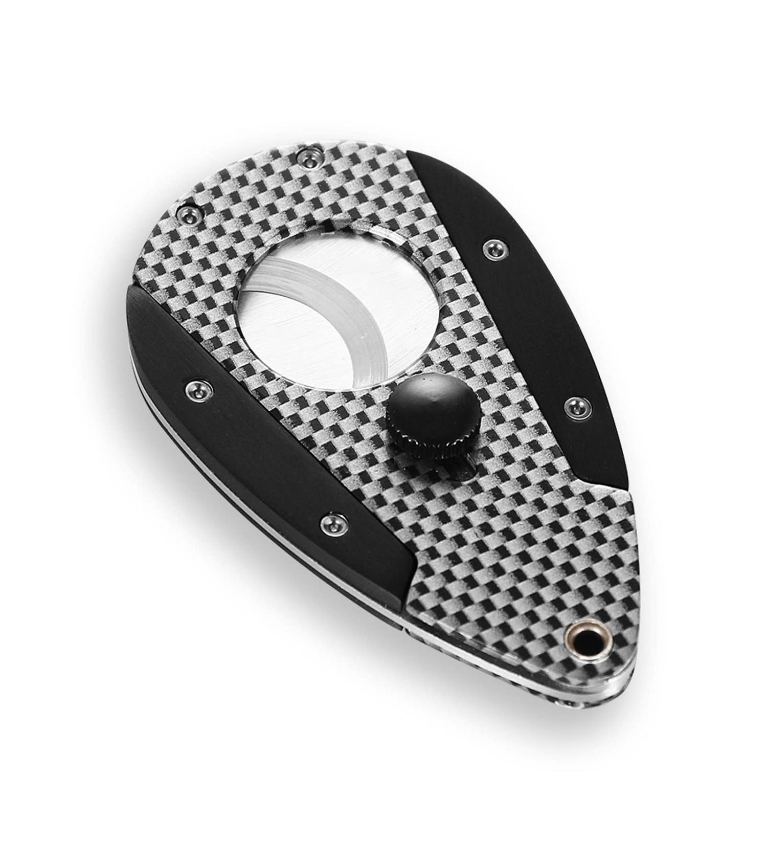 Feilx Cigar Cutter Stainless Steel Blades Attractive Gift Box Ergonomic Design Secure-Lock Spring-Loaded - Buy Online on GoSupps.com