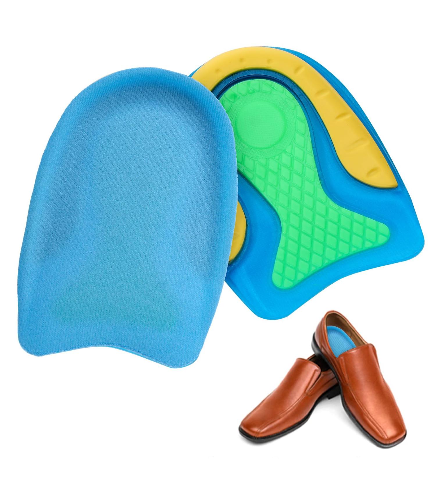 Sibba 4 Pcs Children Heel Cups - Arch Support Insoles for Comfort | Non-Slip Silicone Shoe Inserts | Breathable Cushion Sole Protectors for Little Sports - Buy Online on GoSupps.com