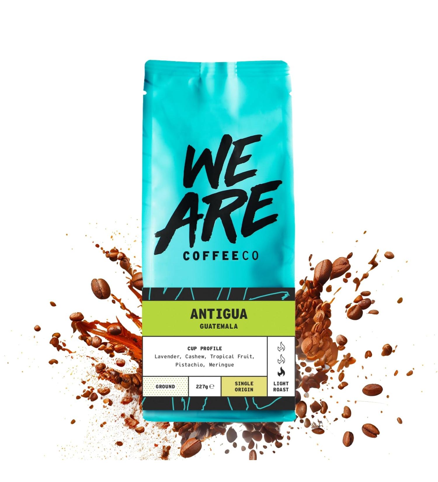 Coffee Ground 227g Bag Guatemala Espresso Ground Coffee Nuts & Fruits Notes 100% Arabica Light Roast Speciality Freshly Roasted Single Origin (We Are Coffee Co) Ground Espresso 227 g (Pack of 1) - Buy Online on GoSupps.com