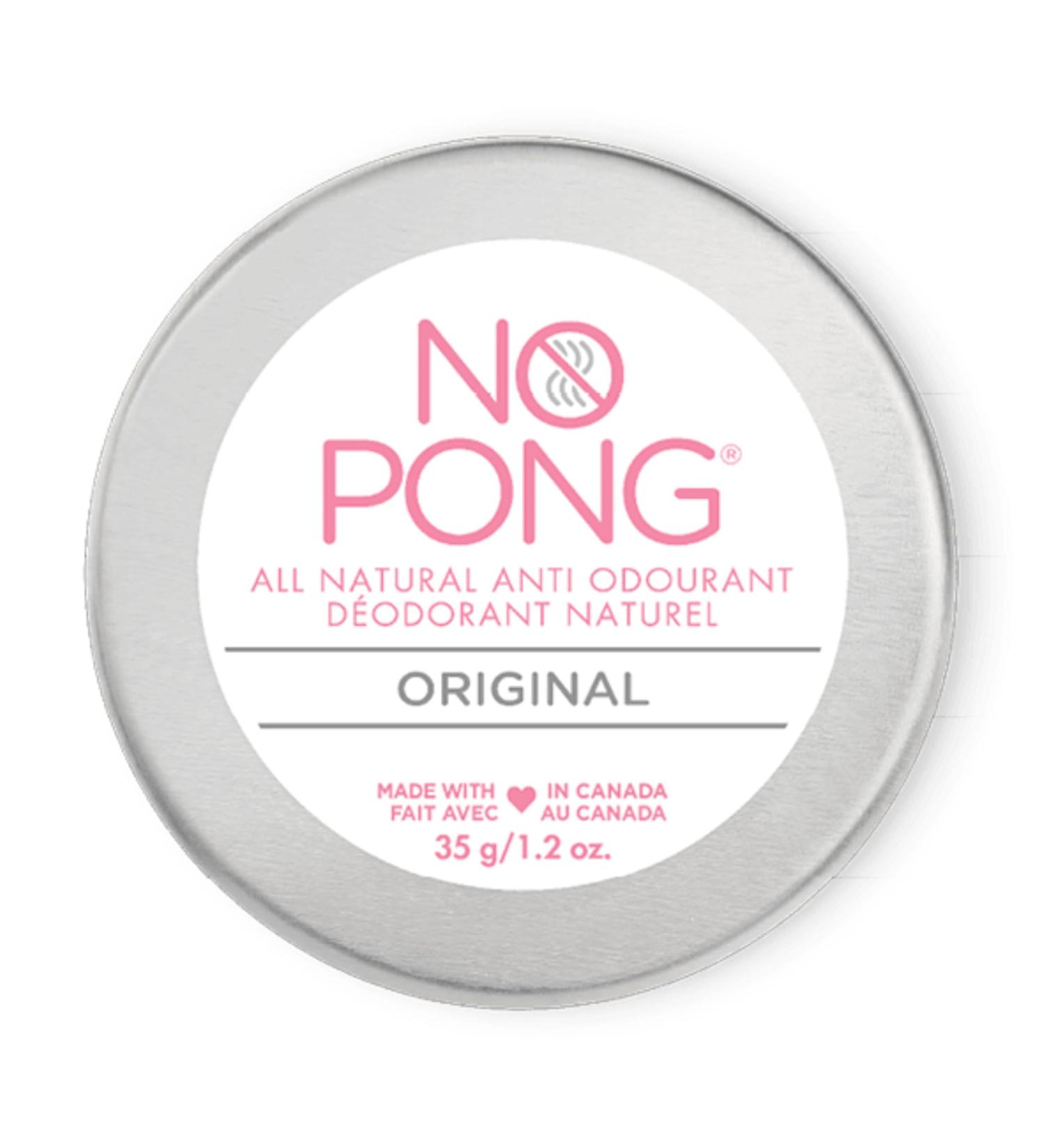 No Pong - Original - All Natural Deodorant Plastic-Free Paraben-Free Aluminum-Free For Men and Women 35g cream - Buy Online on GoSupps.com